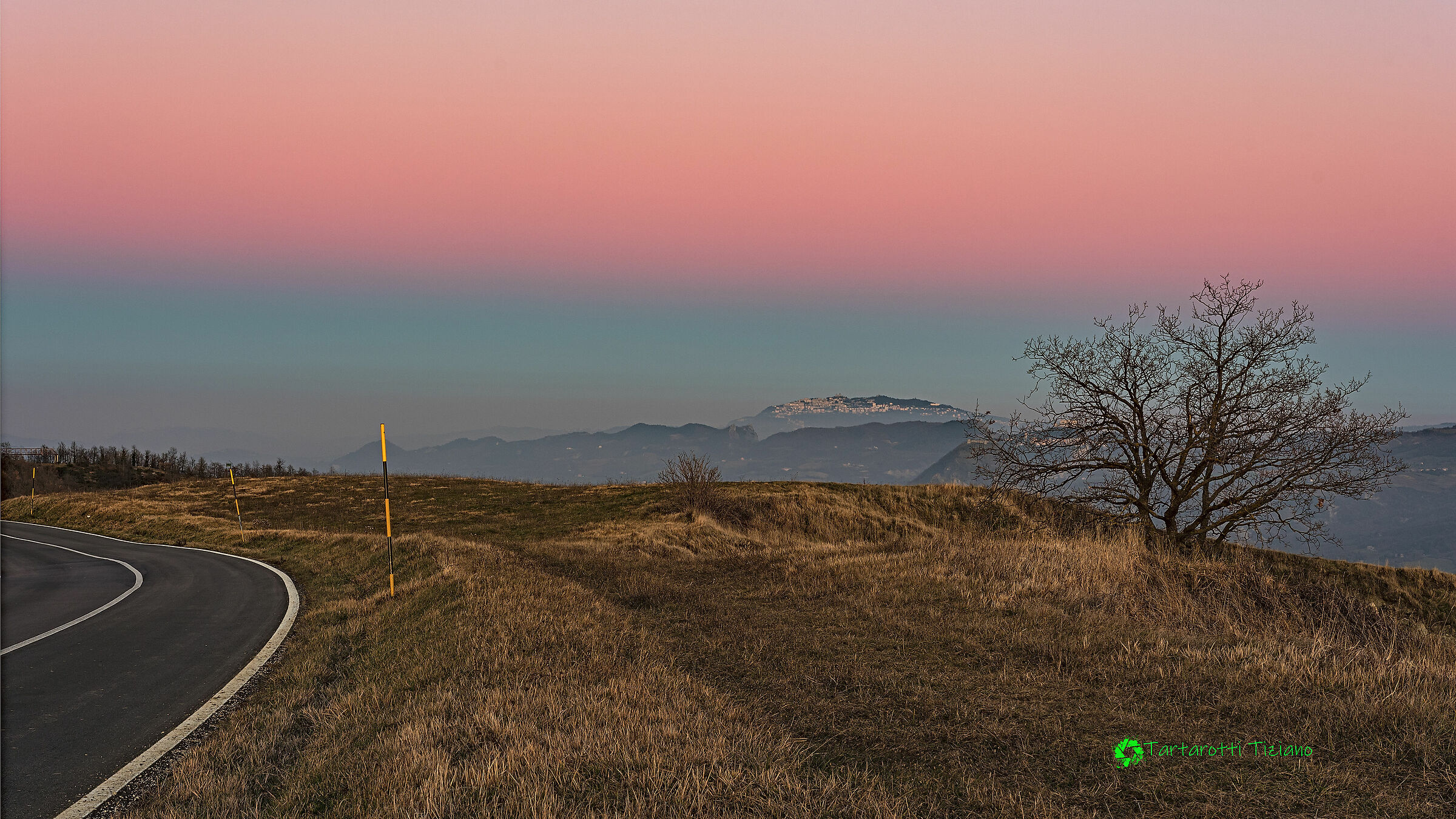 Sunset from Botticella on Valmarecchia