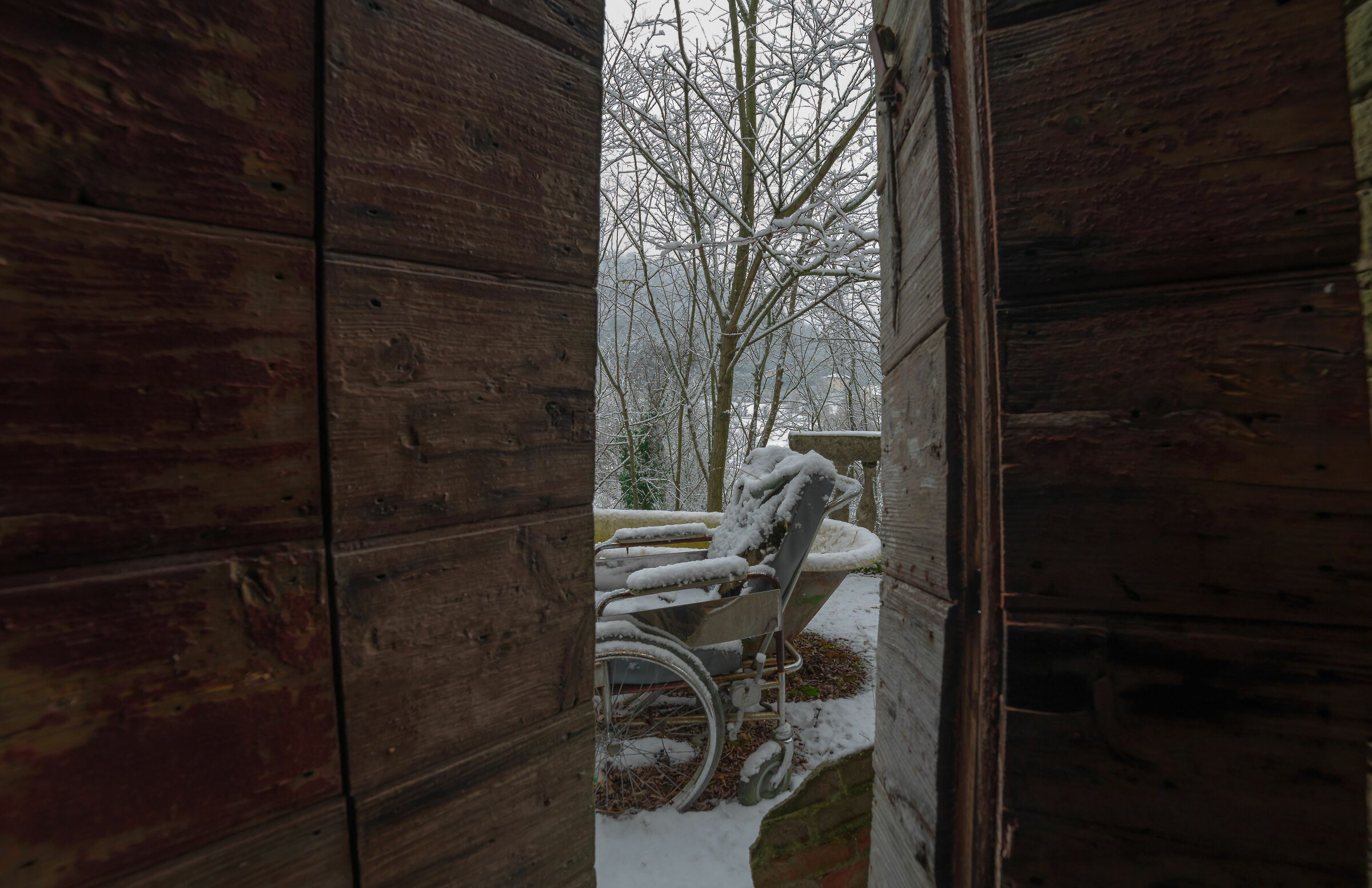 TWO WHEELS IN THE SNOW