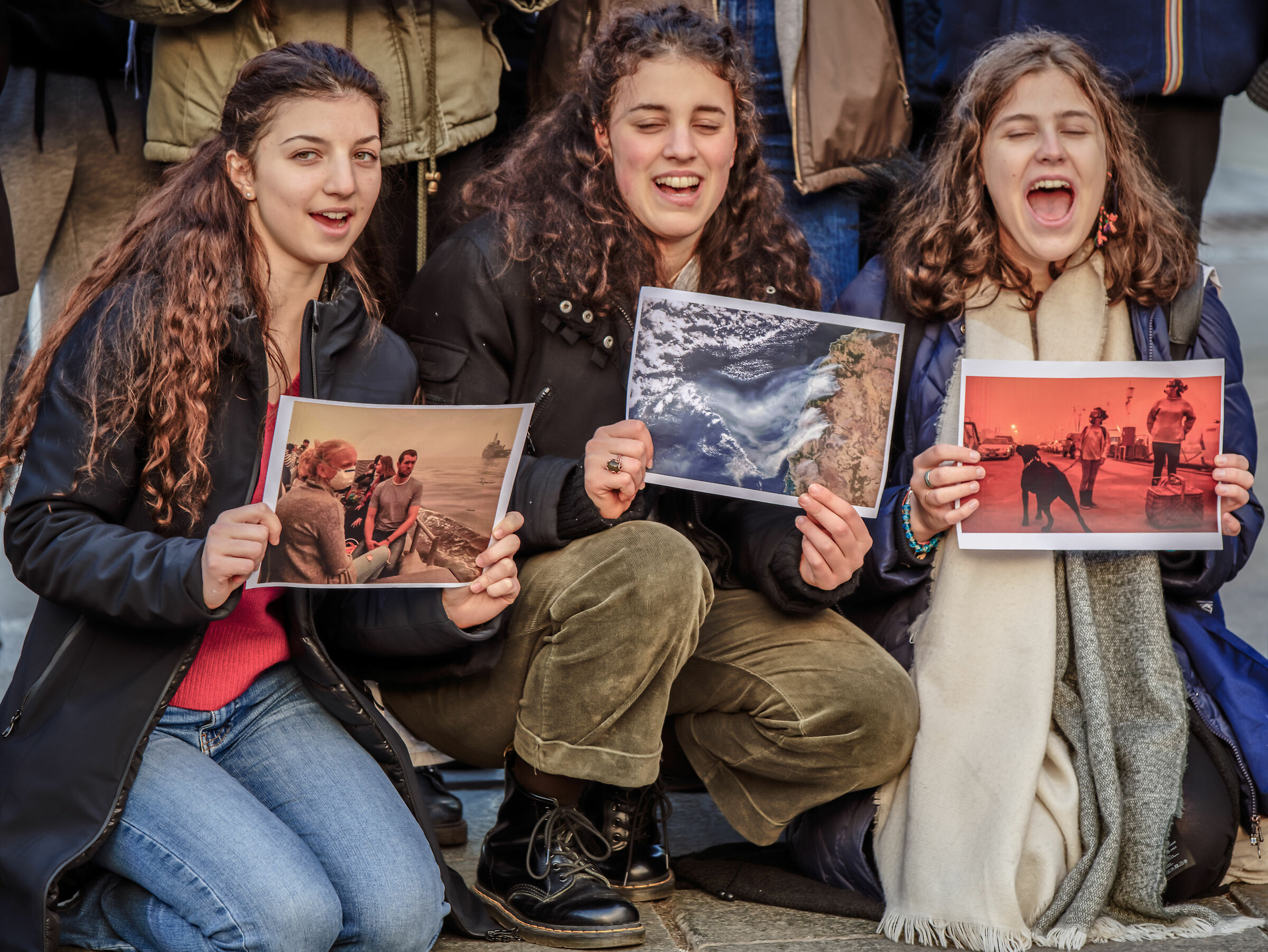 Protesters for the environment