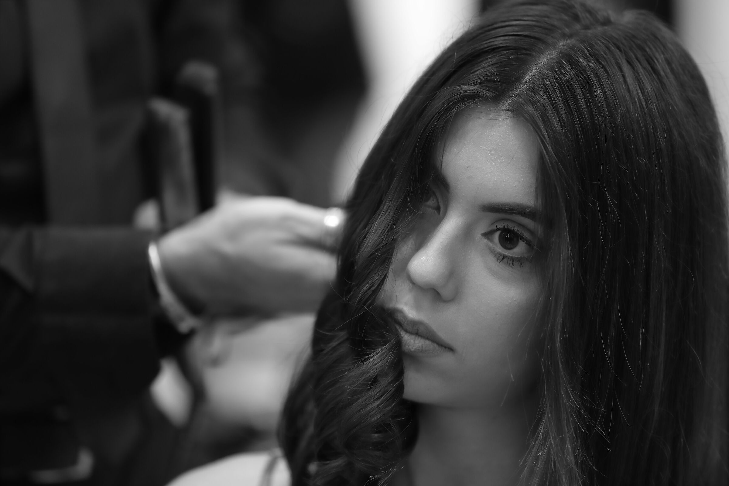 Nello specchio del coiffeur