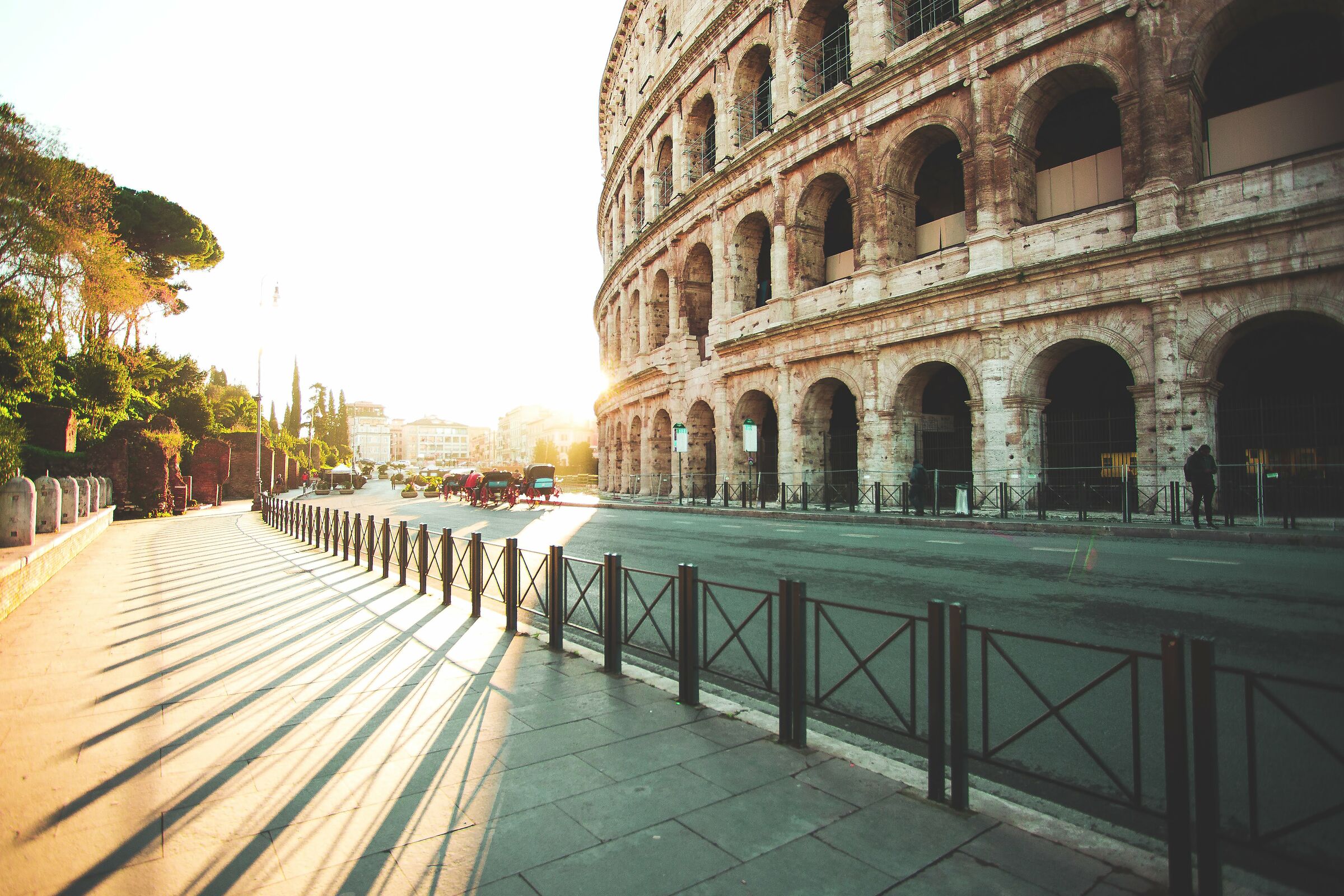 Colosseo alle 8 di mattina