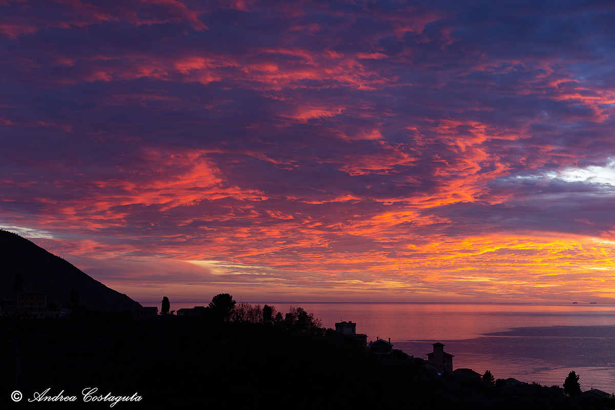 Red in the evening...