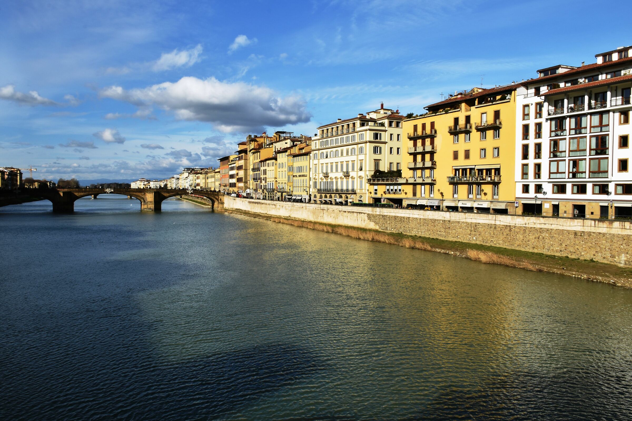 Firenze col grecale, da ponte vecchio