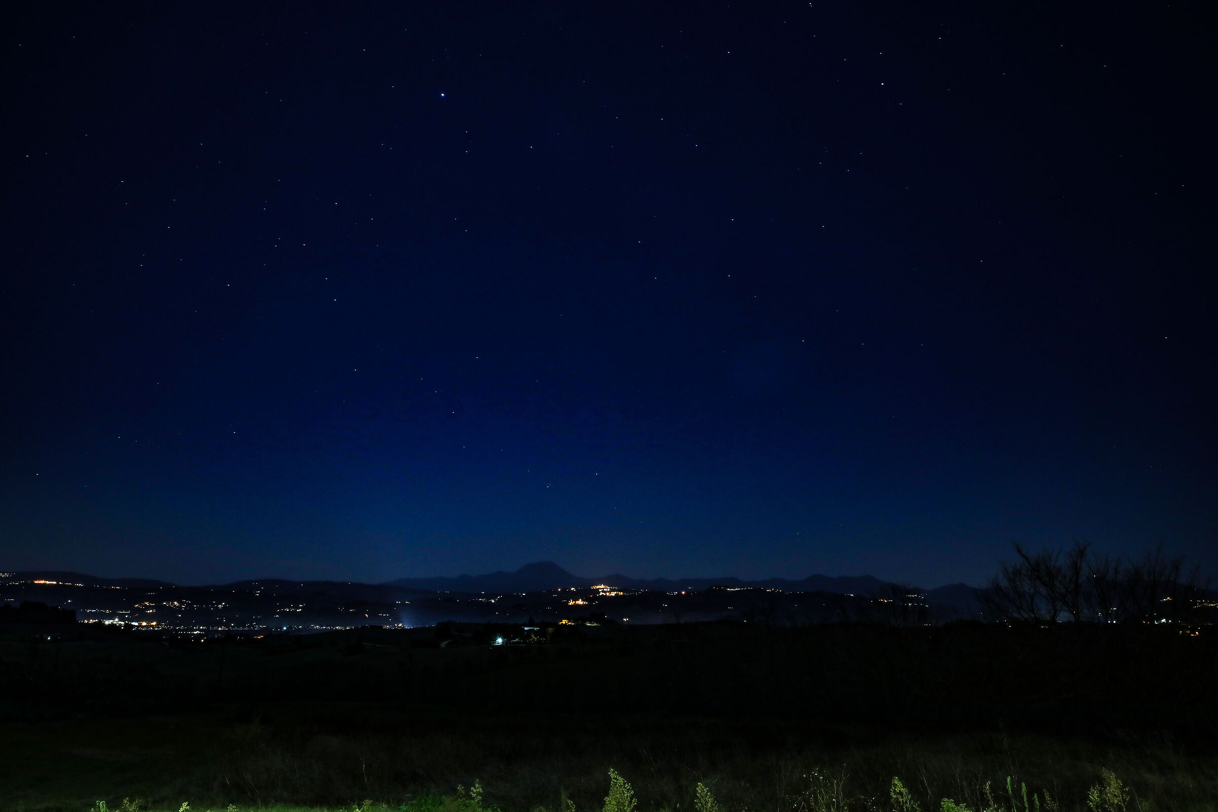 Mount San Near Overview at night