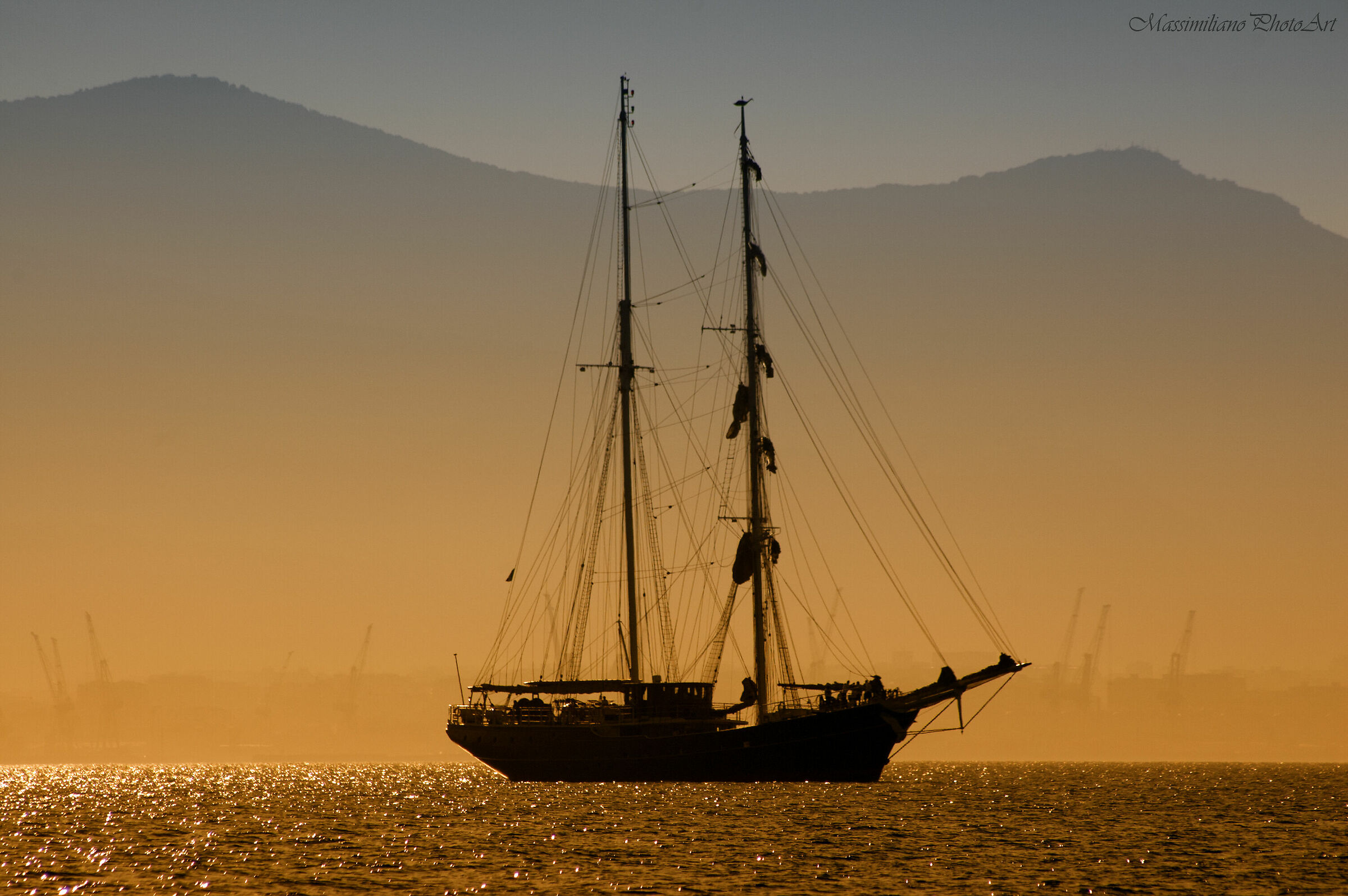 "Veliero" Gulf of Palermo seen from the village of Aspra