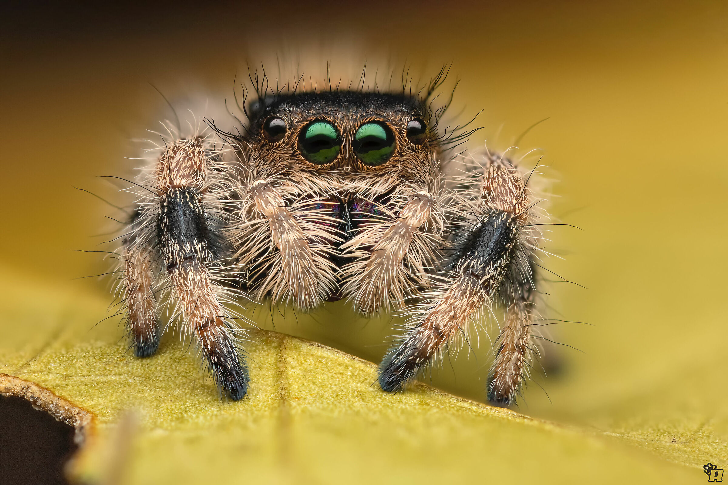 Baby Phidippus regius soroa