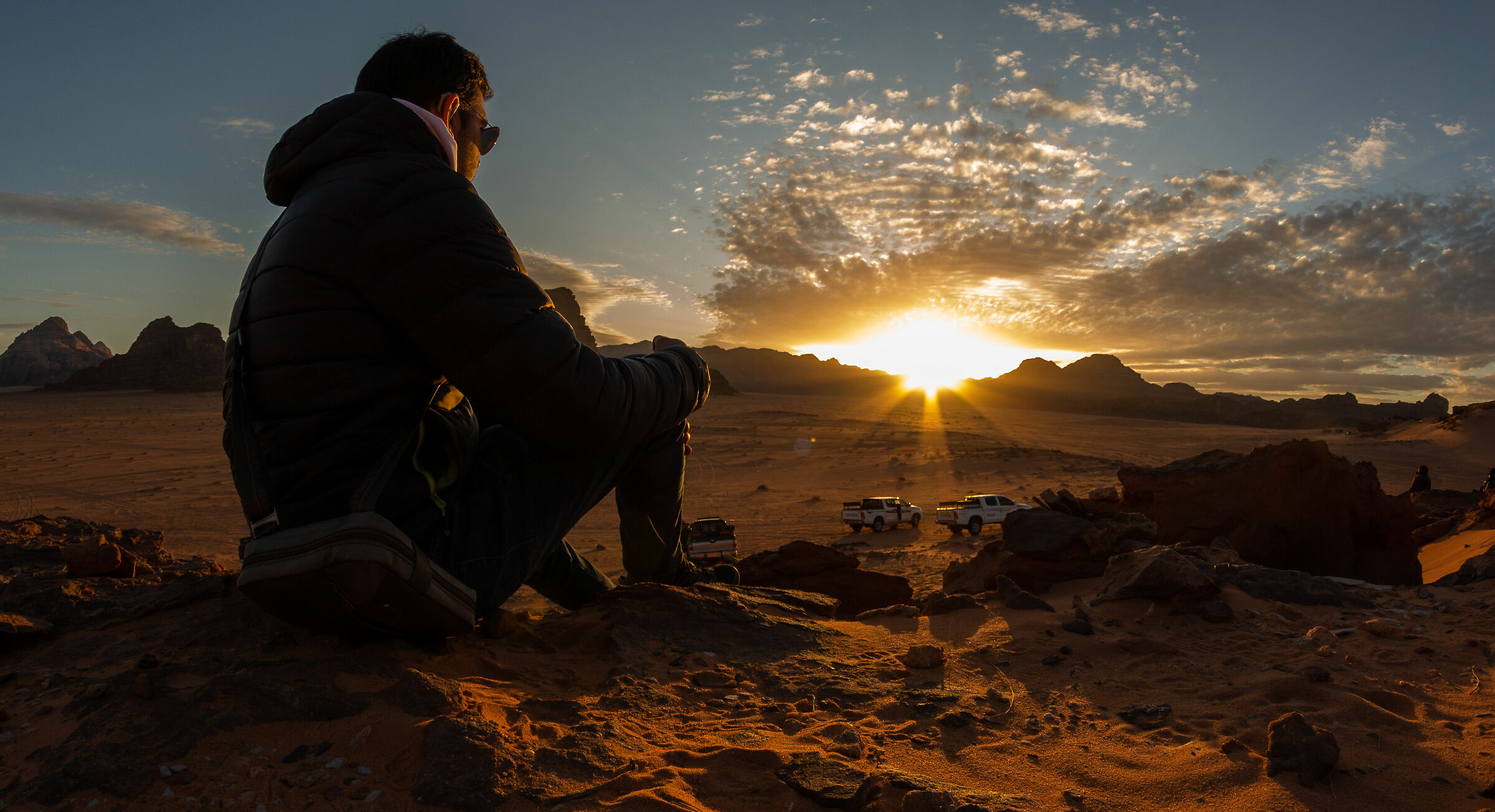 Tramonto al Wadi Rum