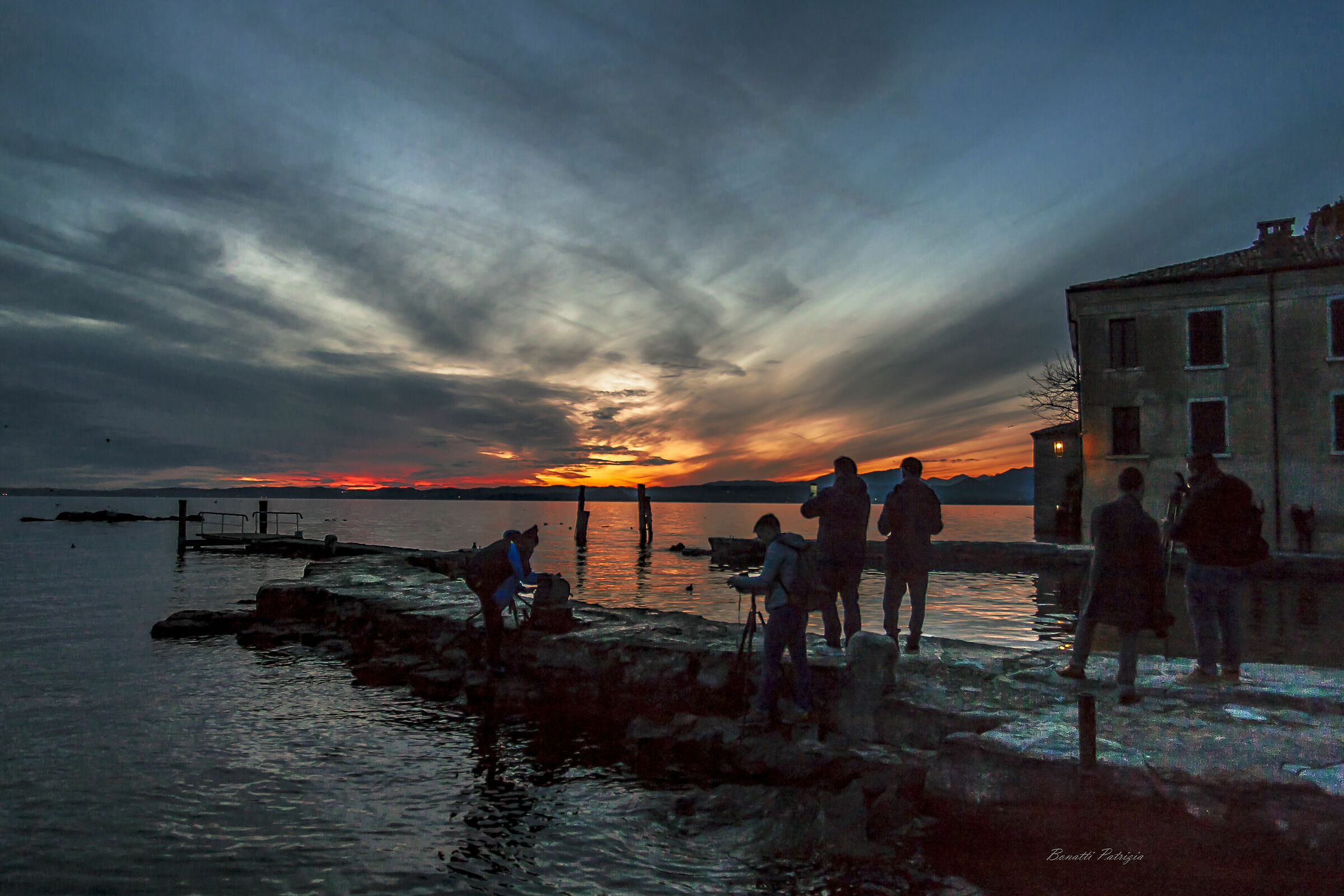 a front row seat at sunset