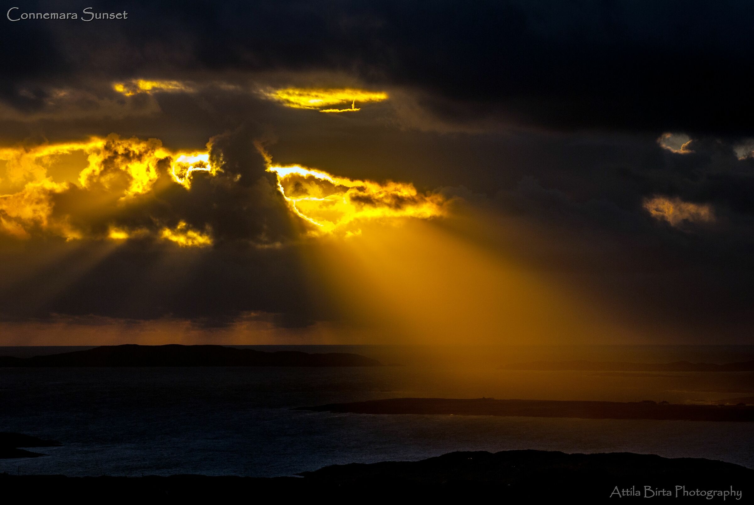 Connemara Sunset (Upper Sky Road vicino a Clifden, Irlanda)