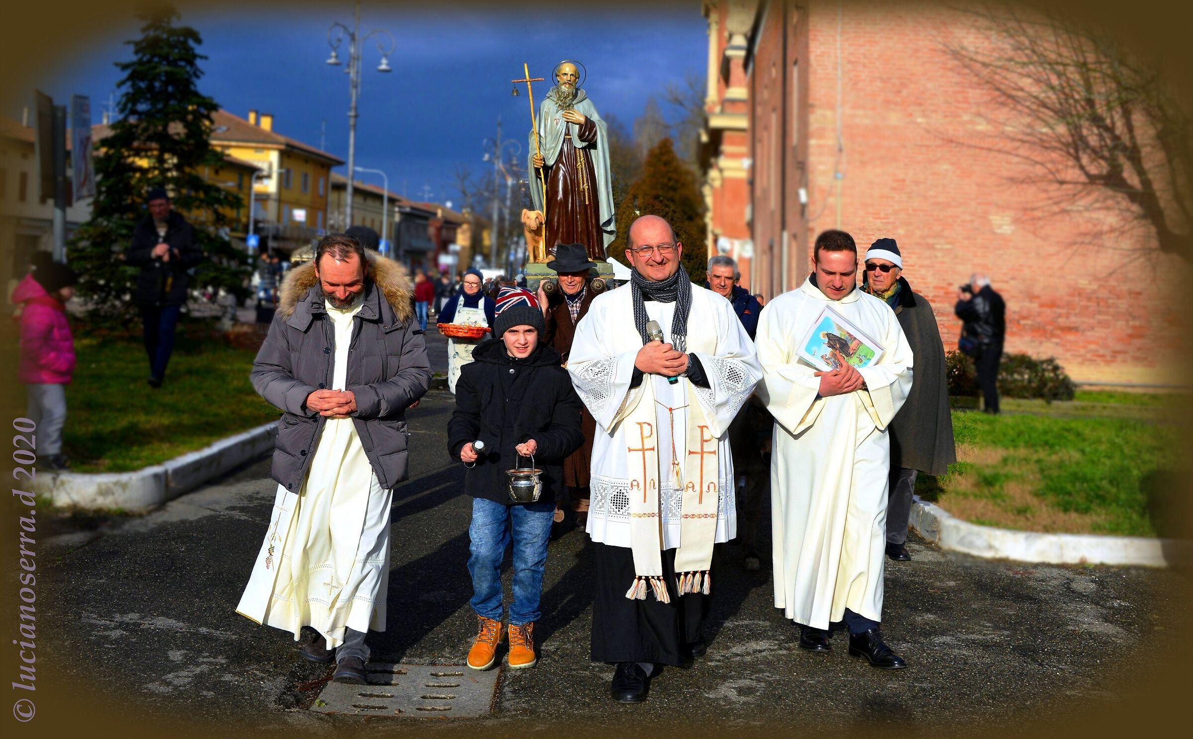 La processione per Sant'Antonio Abate 2020...
