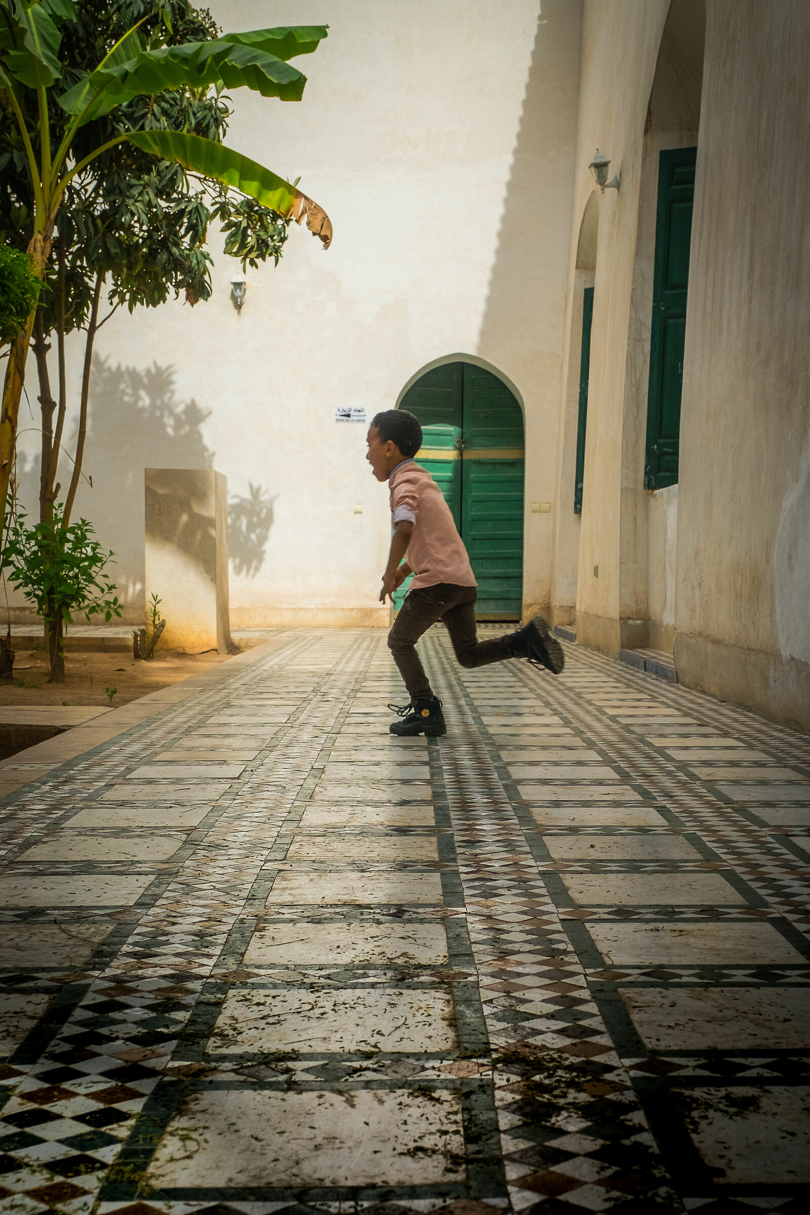 Races at the El Bahia Palace in Marrakech