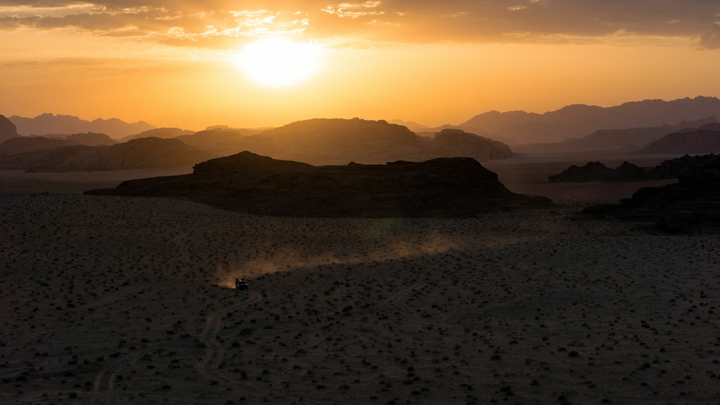 Sunset in Wadi Rum