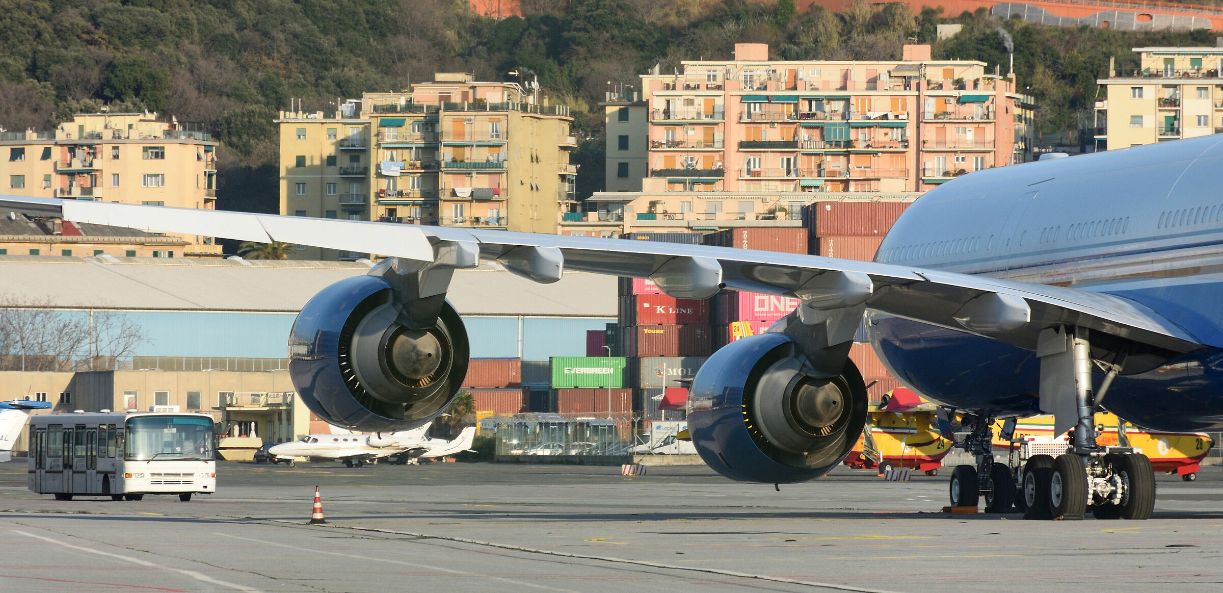 The mighty Rolls-Royce engines of the Airbus 340-500