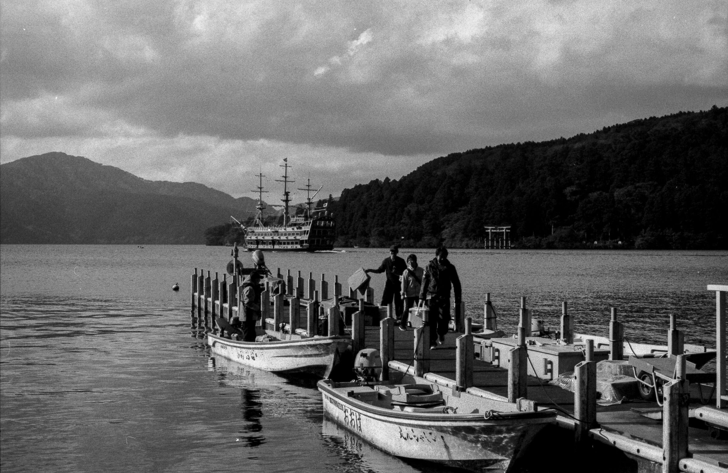 Il molo sul lago Ashi - Hakone - Giappone