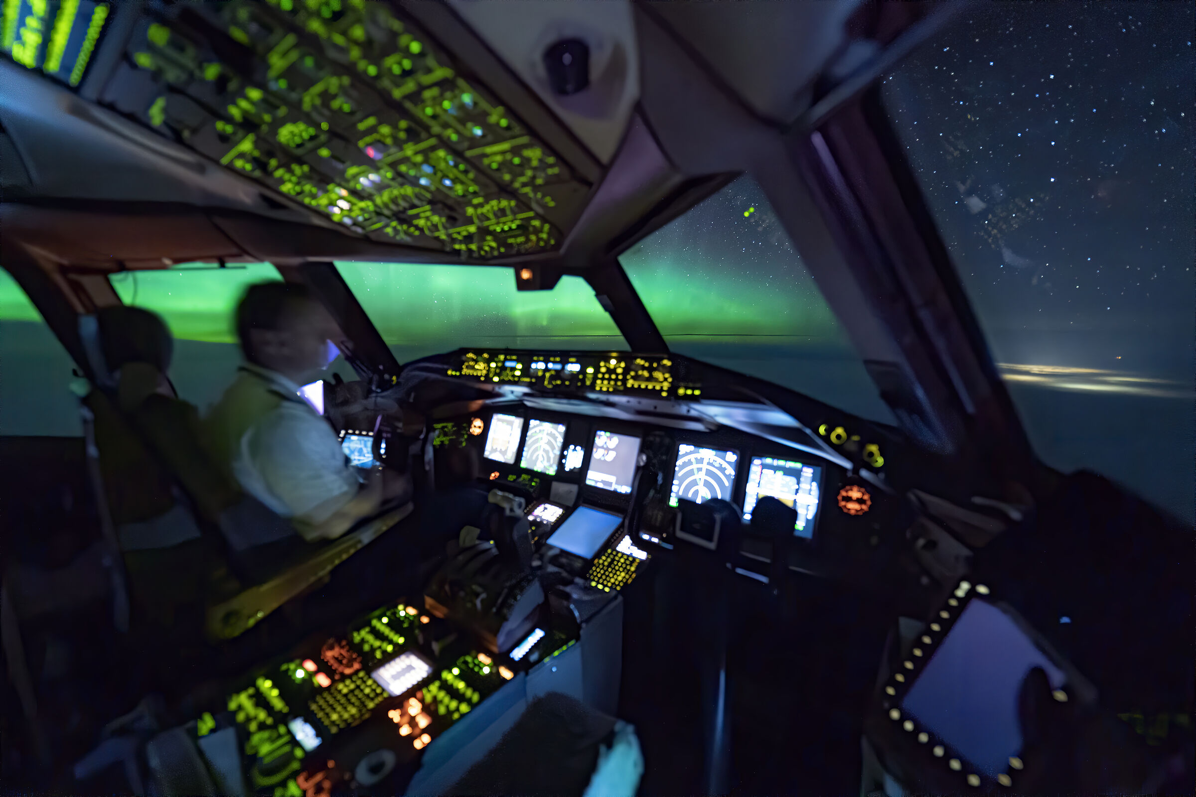 Flying into the green