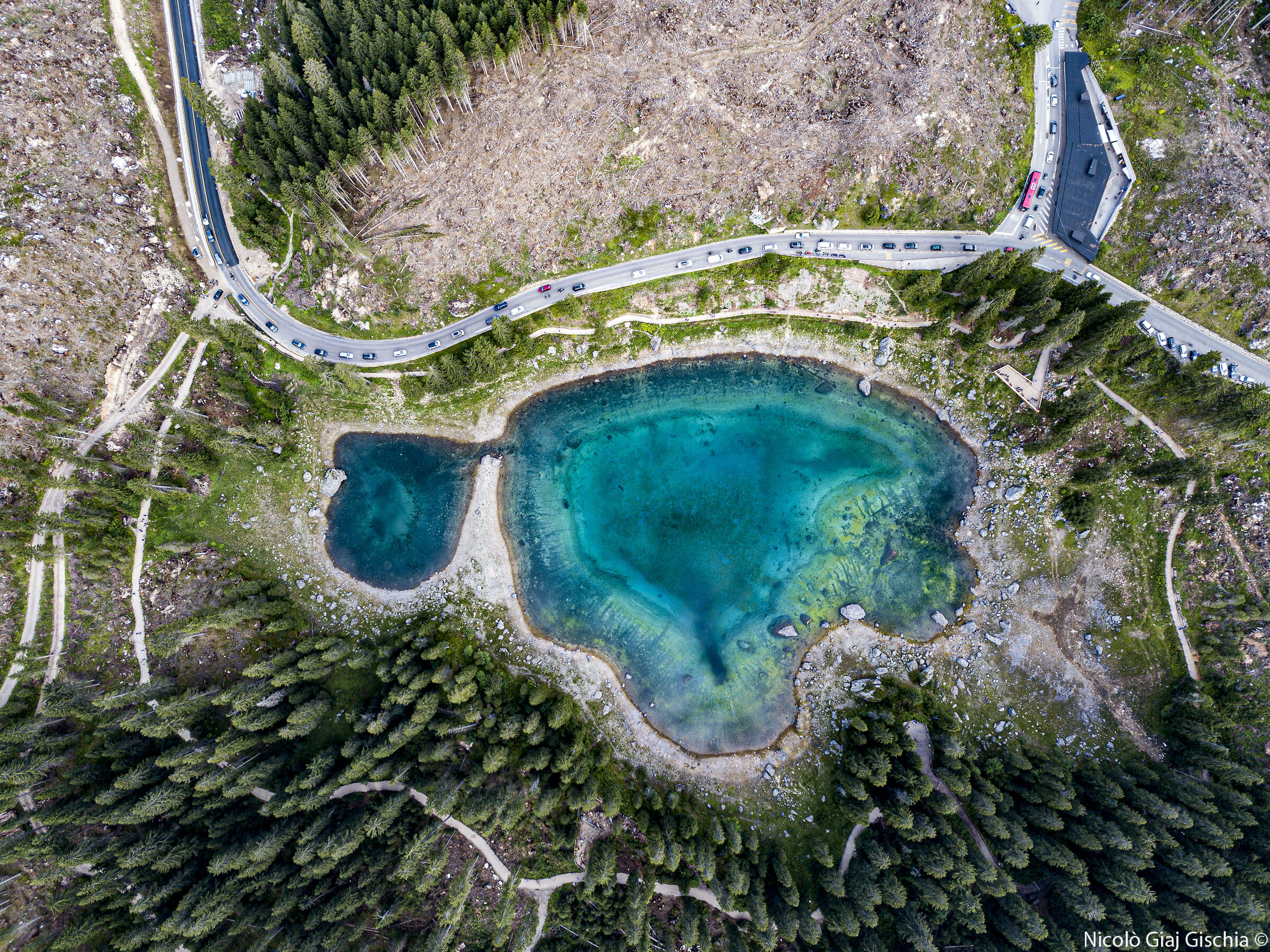Lago Di Carezza Dall'alto