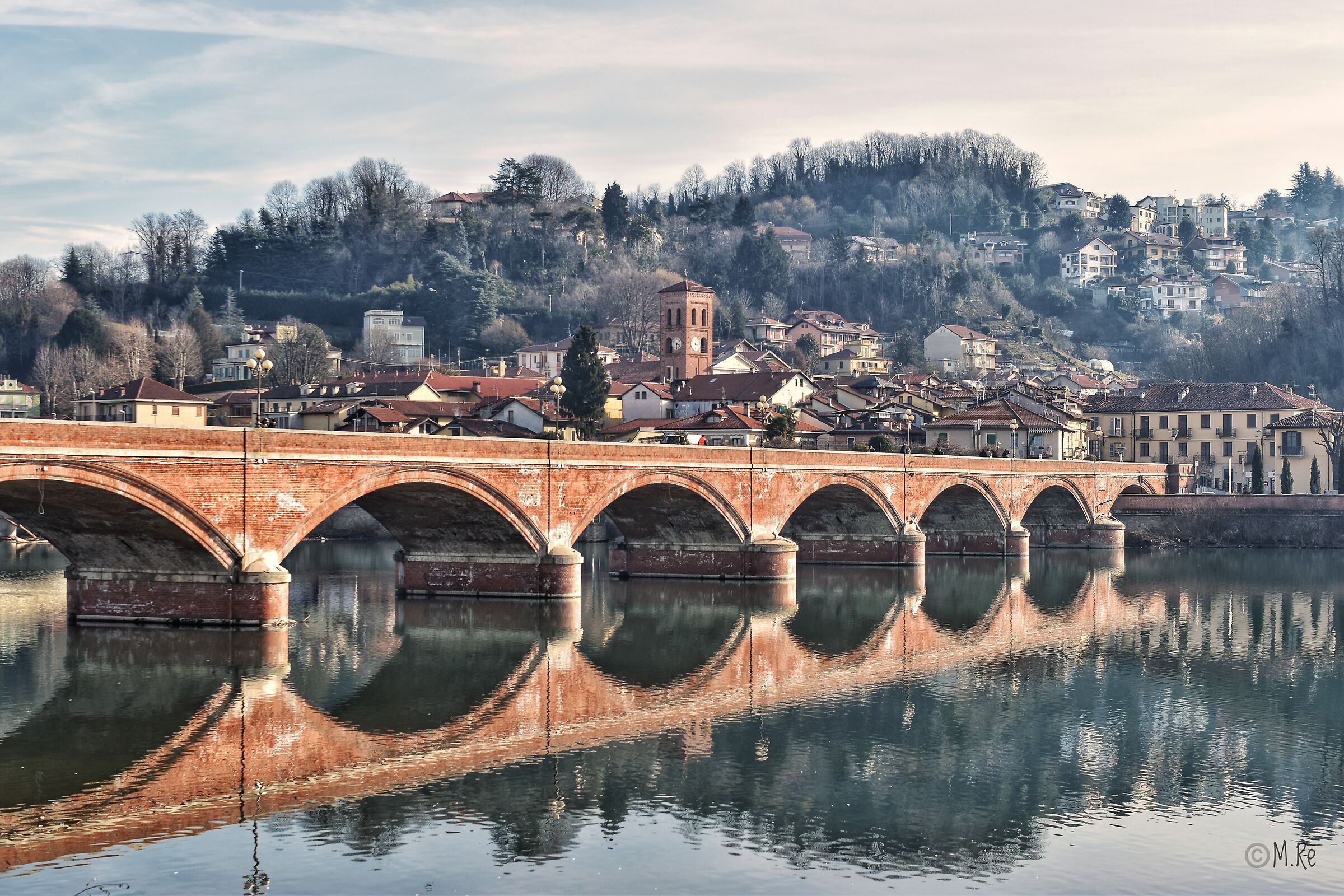 Bridge over the Po in San Mauro Torinese