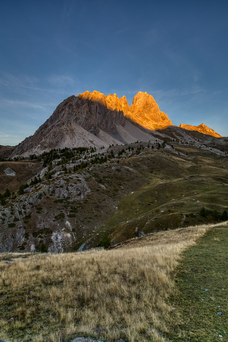 Tramonto autunnale su Rocca La Meja