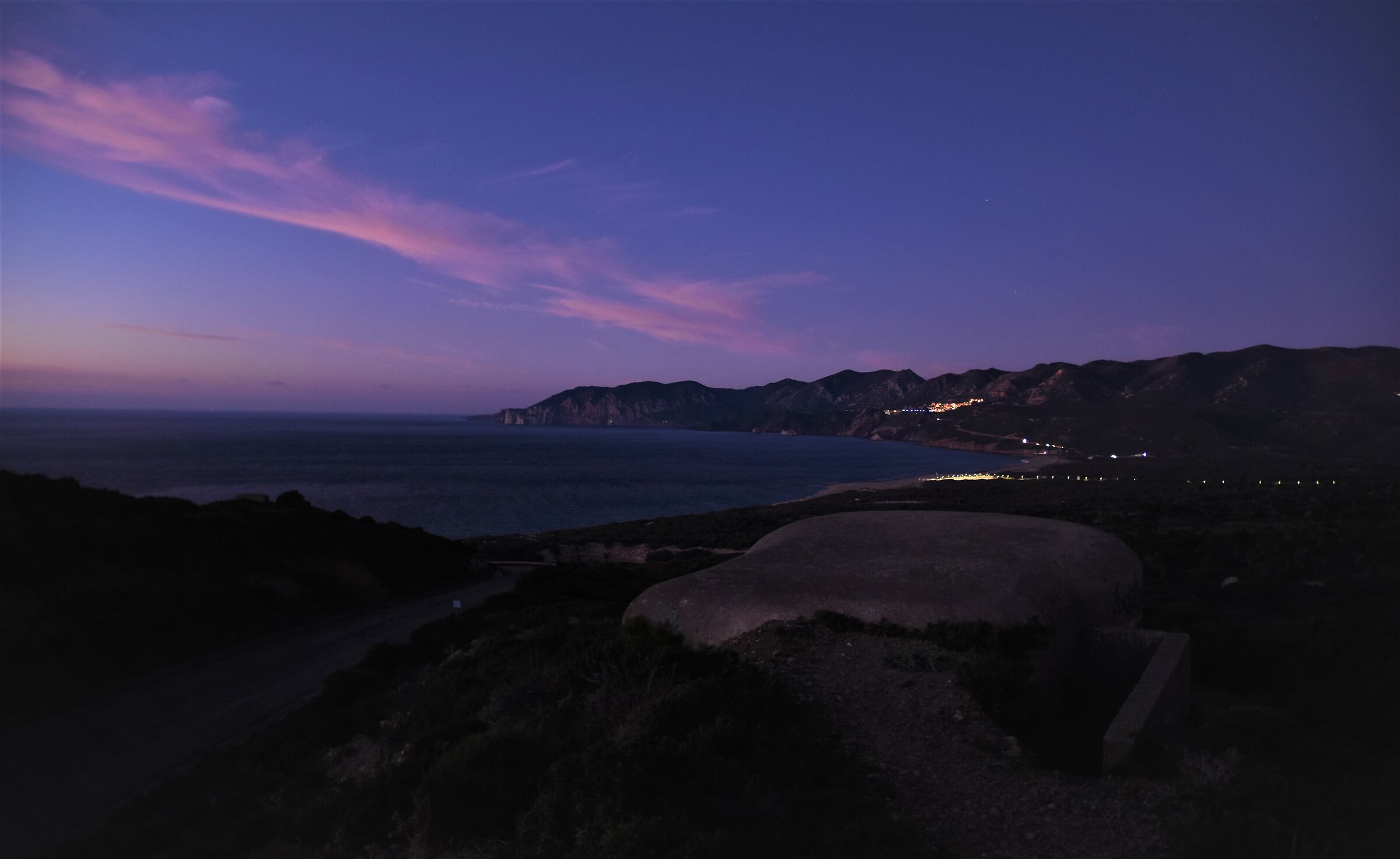 il golfo del leone al (sud sardegna) visto ..dal bunker