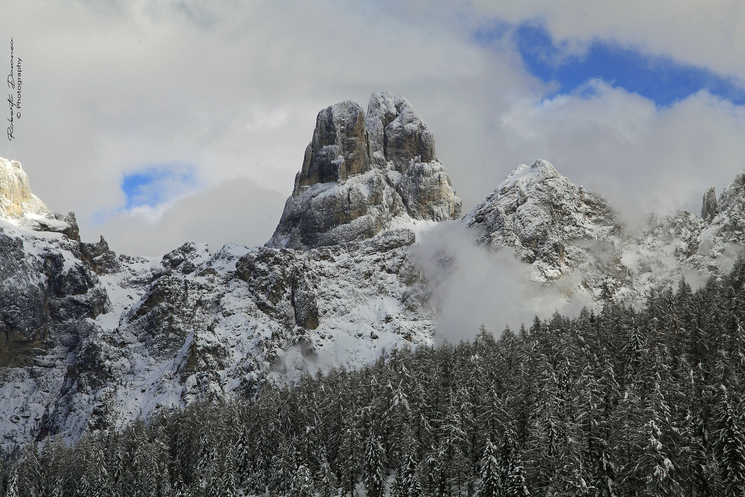 The "snow" at the wrong hills...