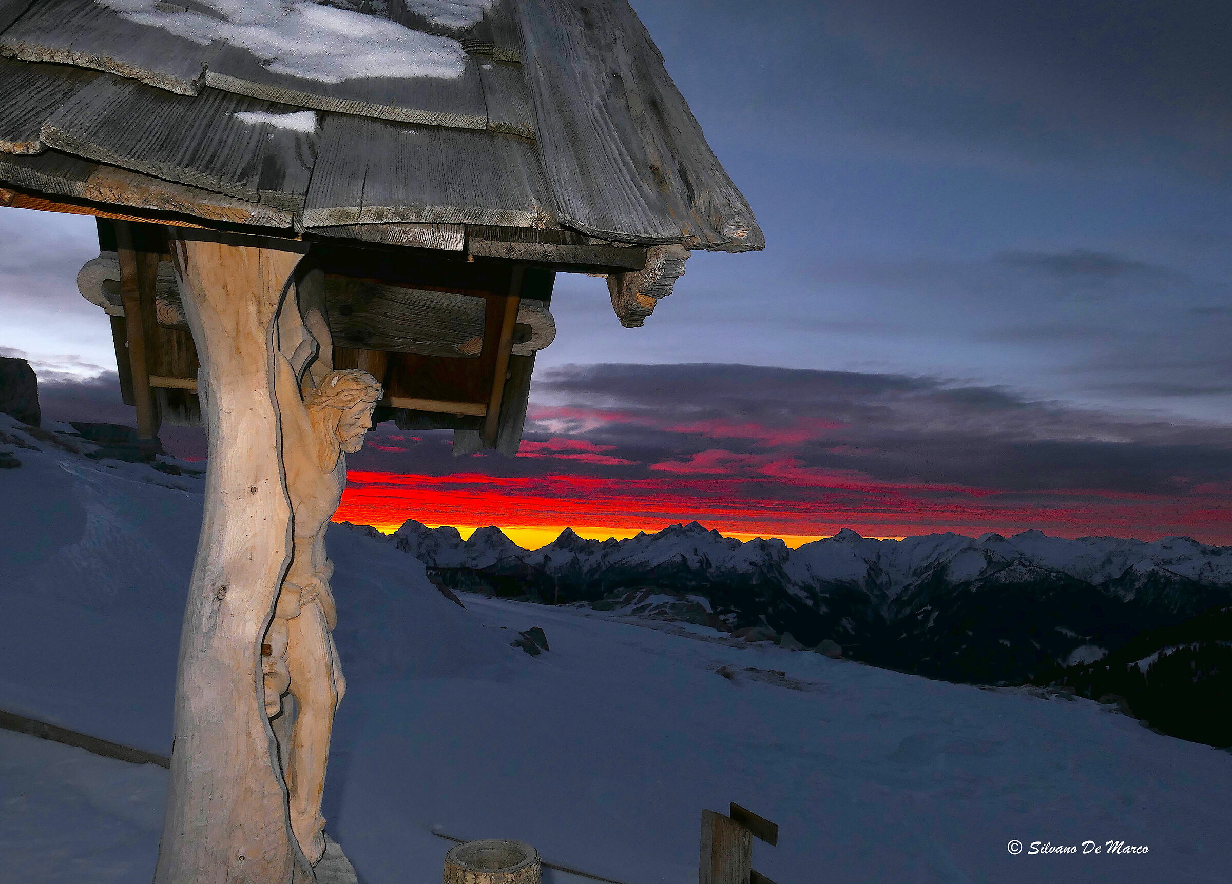 alba verso la catena del Lagorai