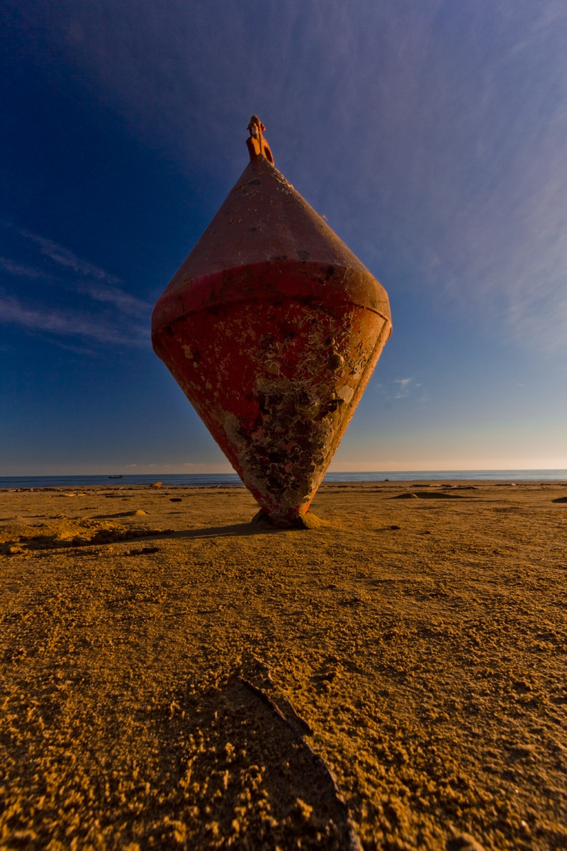 The water is cold and moreover the buoys ...