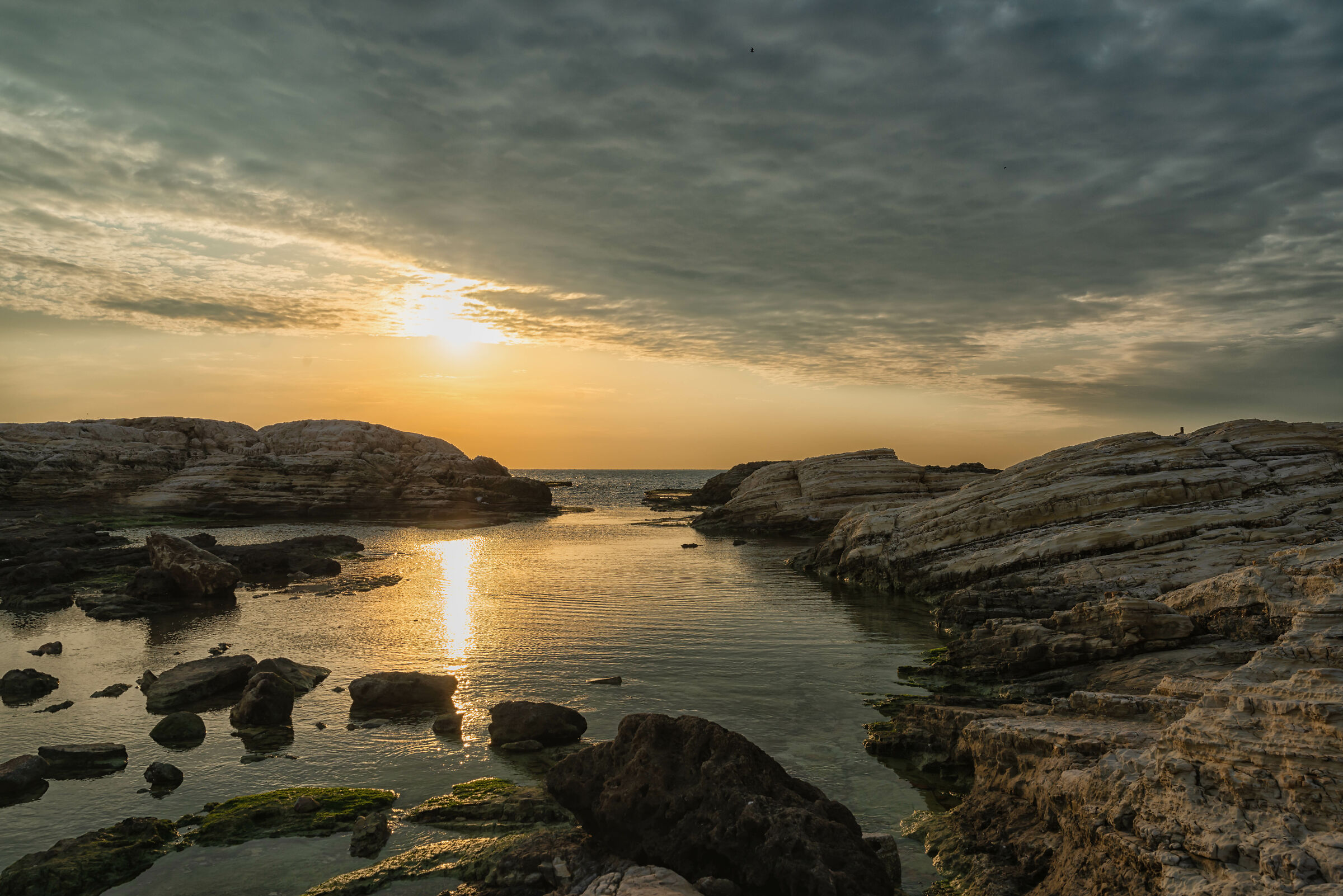 Sunset at Al Raouche Rocks