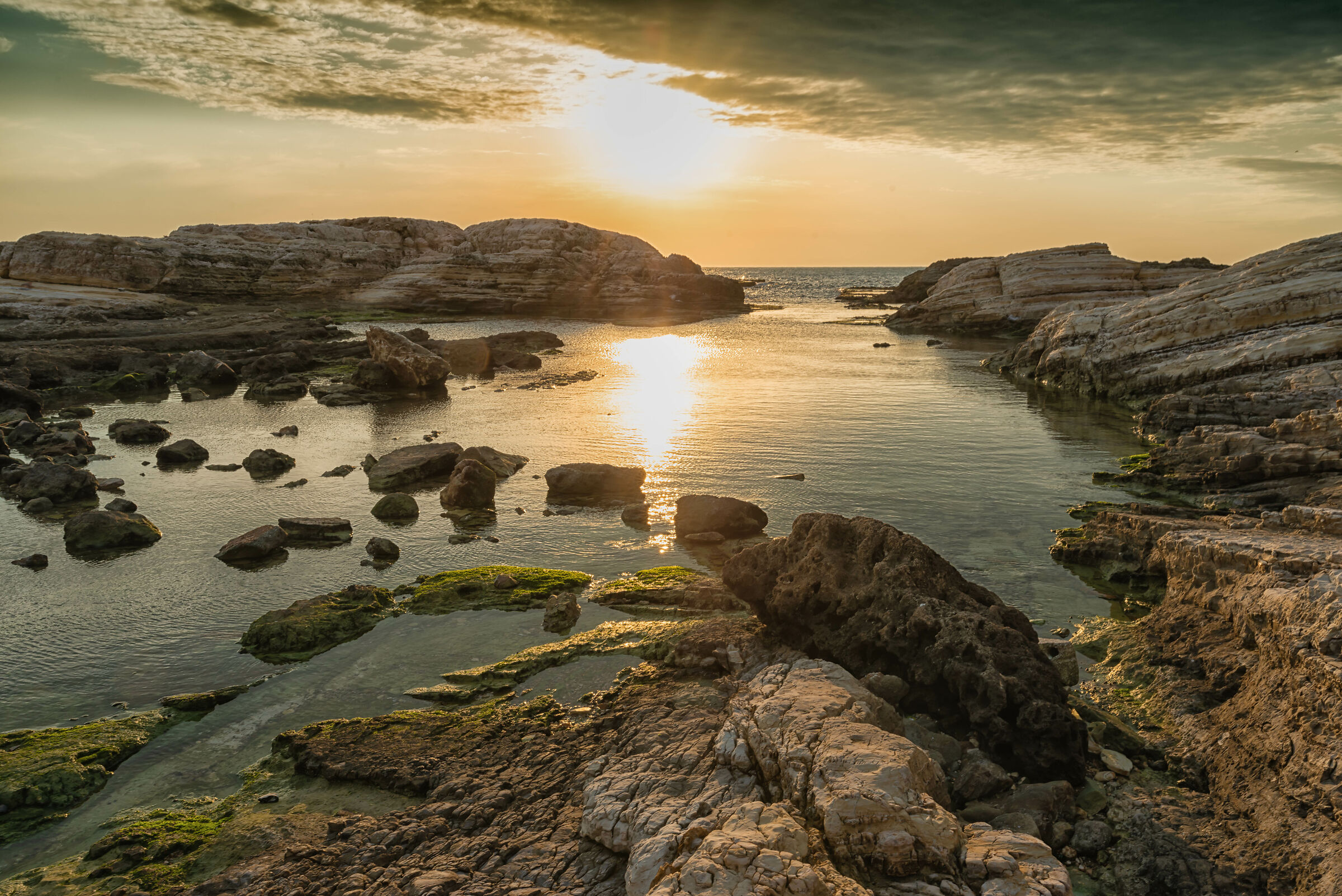Sunset at Al Raouche Rocks