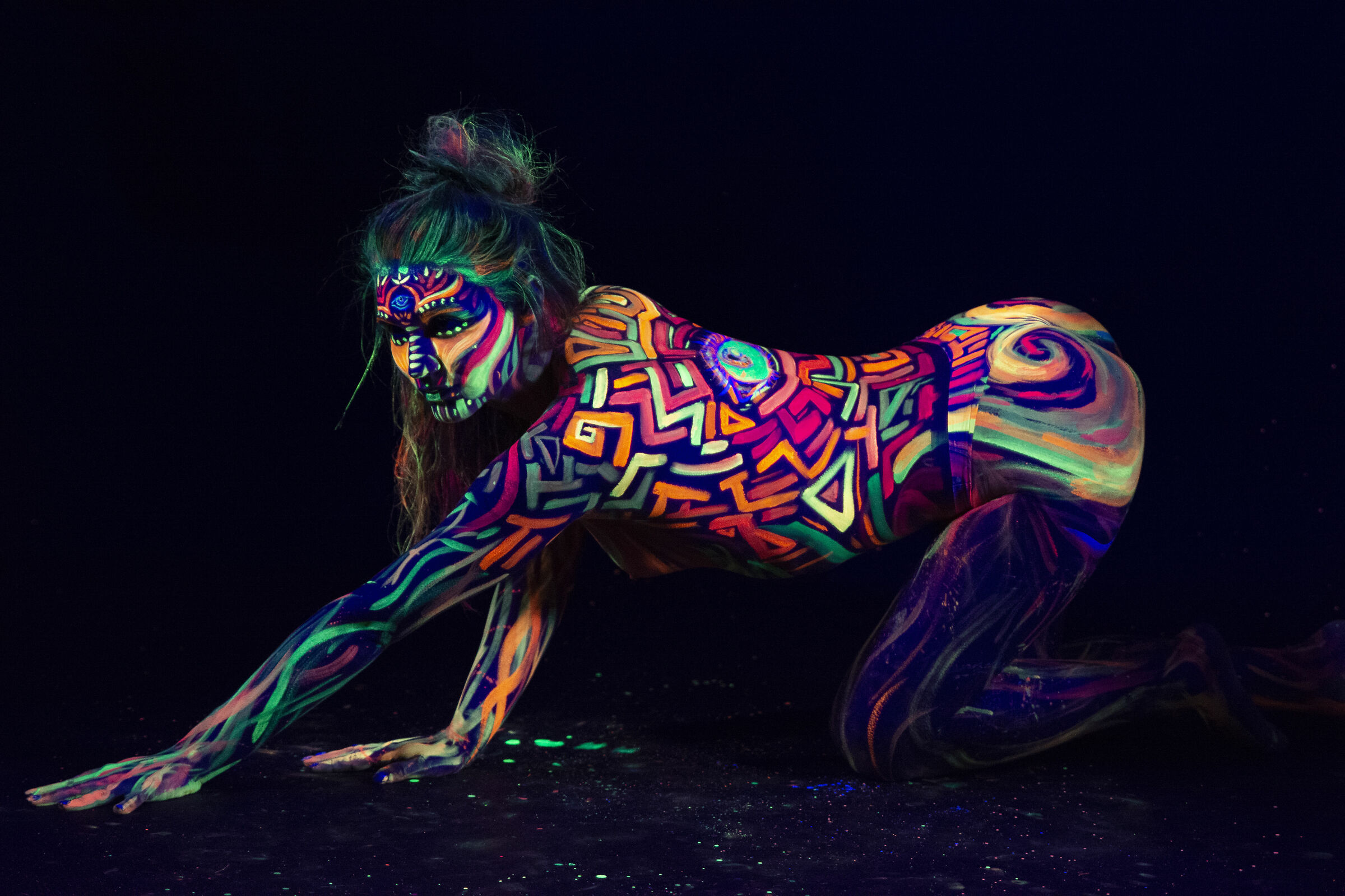 Body painting fluo_3