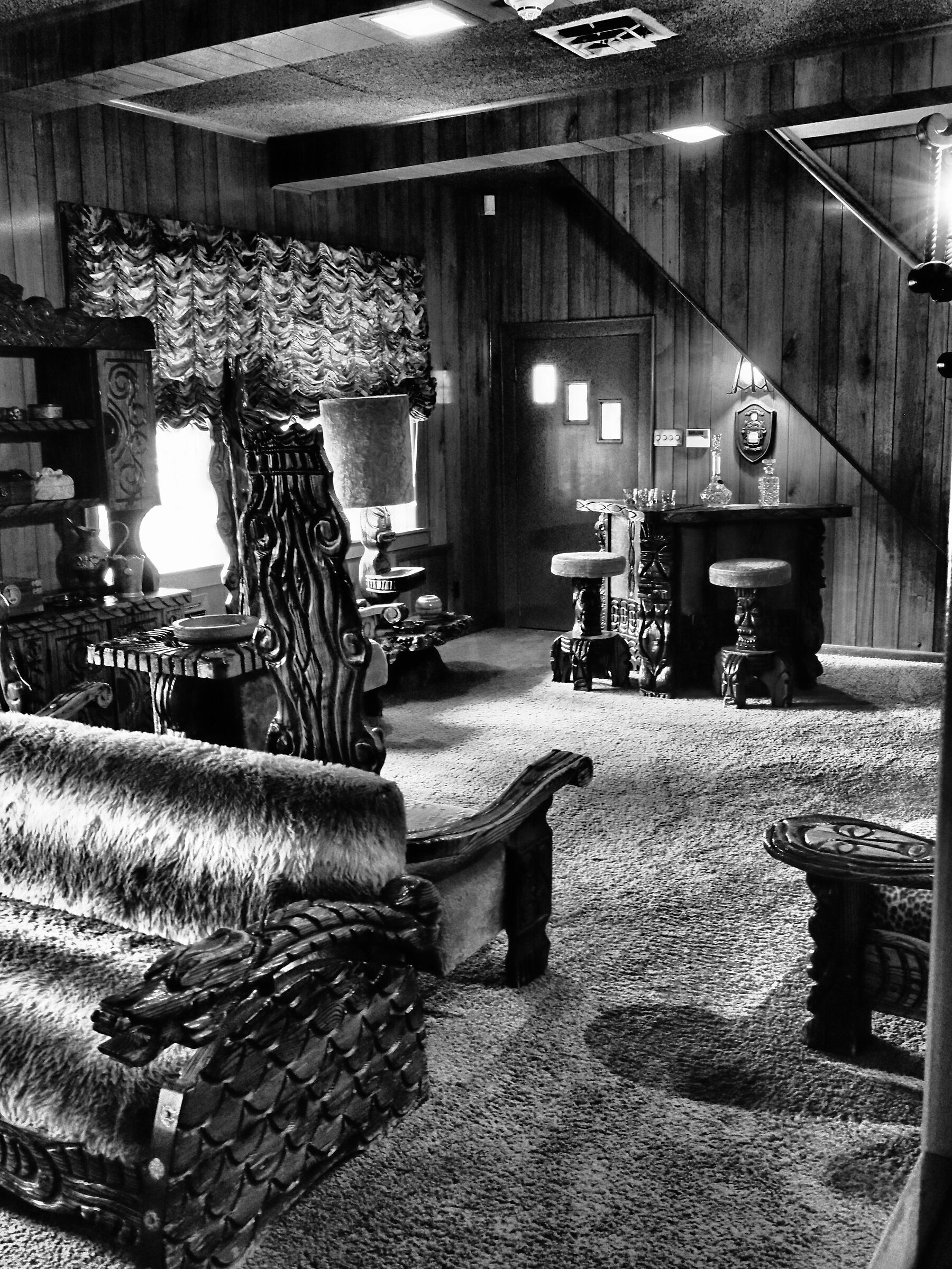 In Elvis' African living room