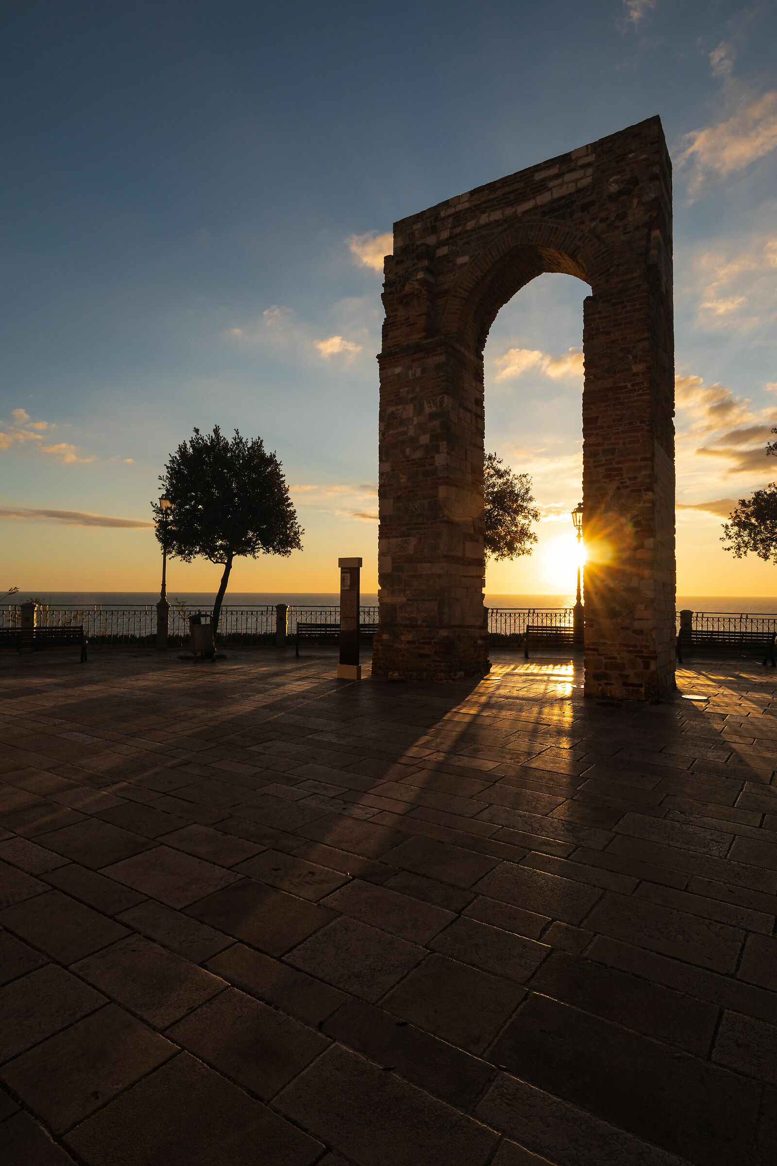 Sunrise at the Arch of Numana