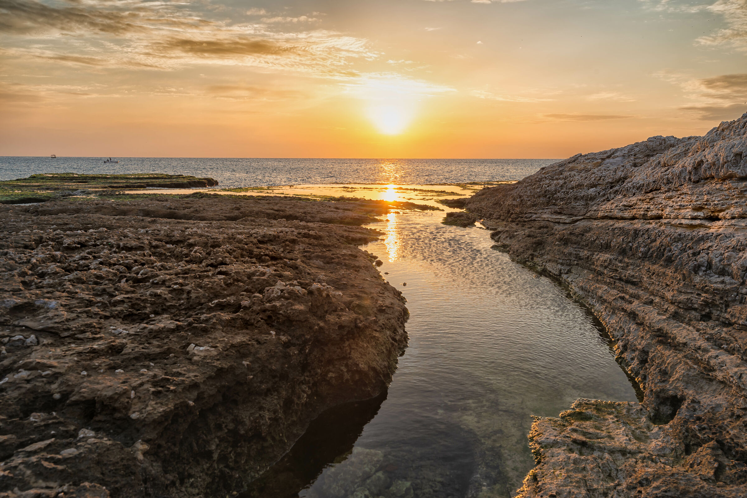 Golden Sunset and Reflections