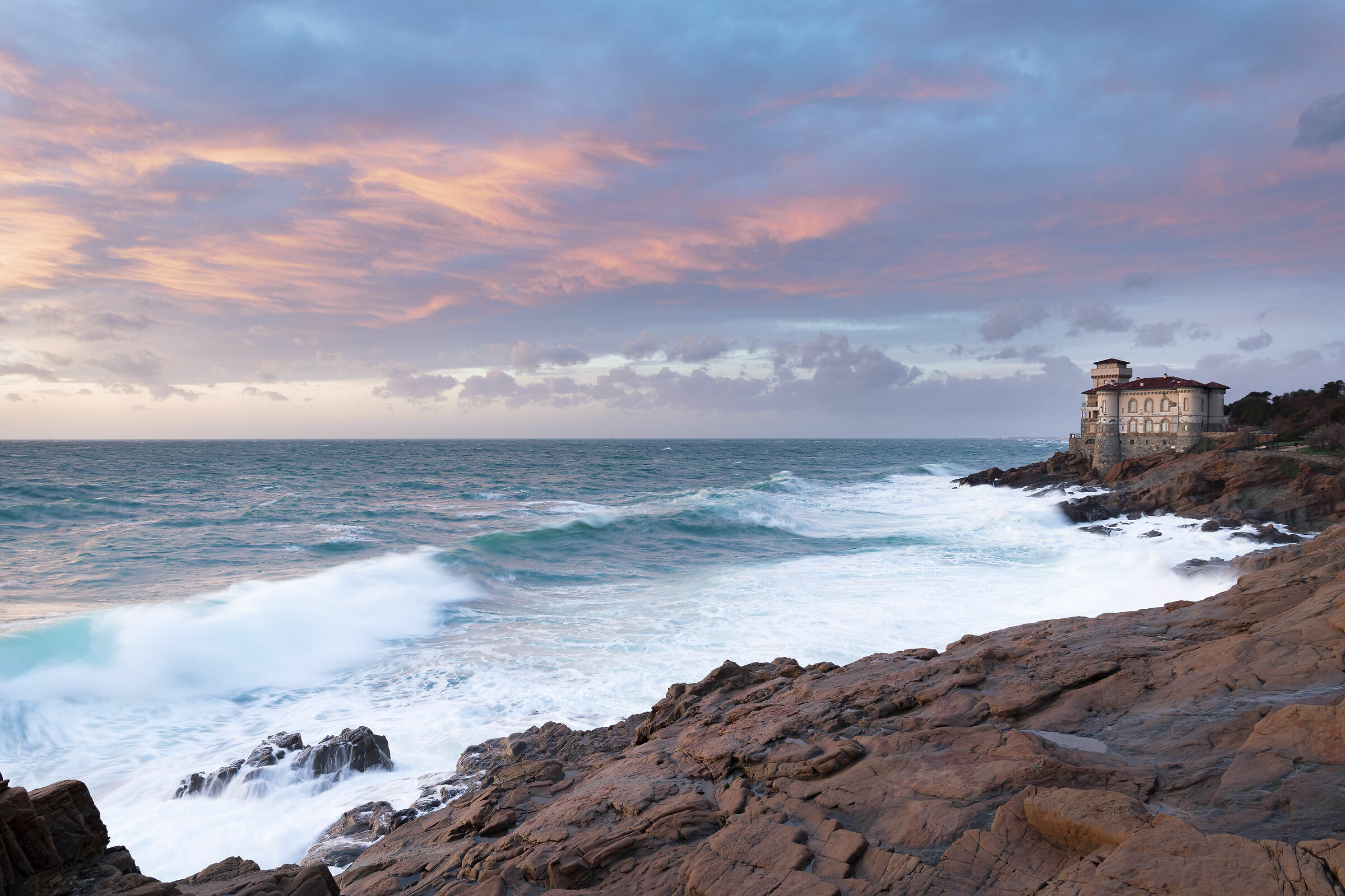 Sunset at The Mouth Castle - Tide 28-01-20