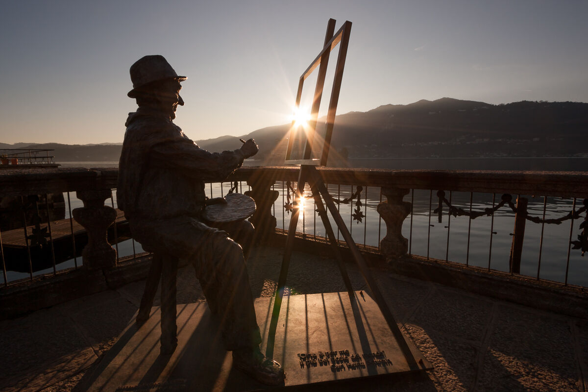 Il pittore sul lago ...