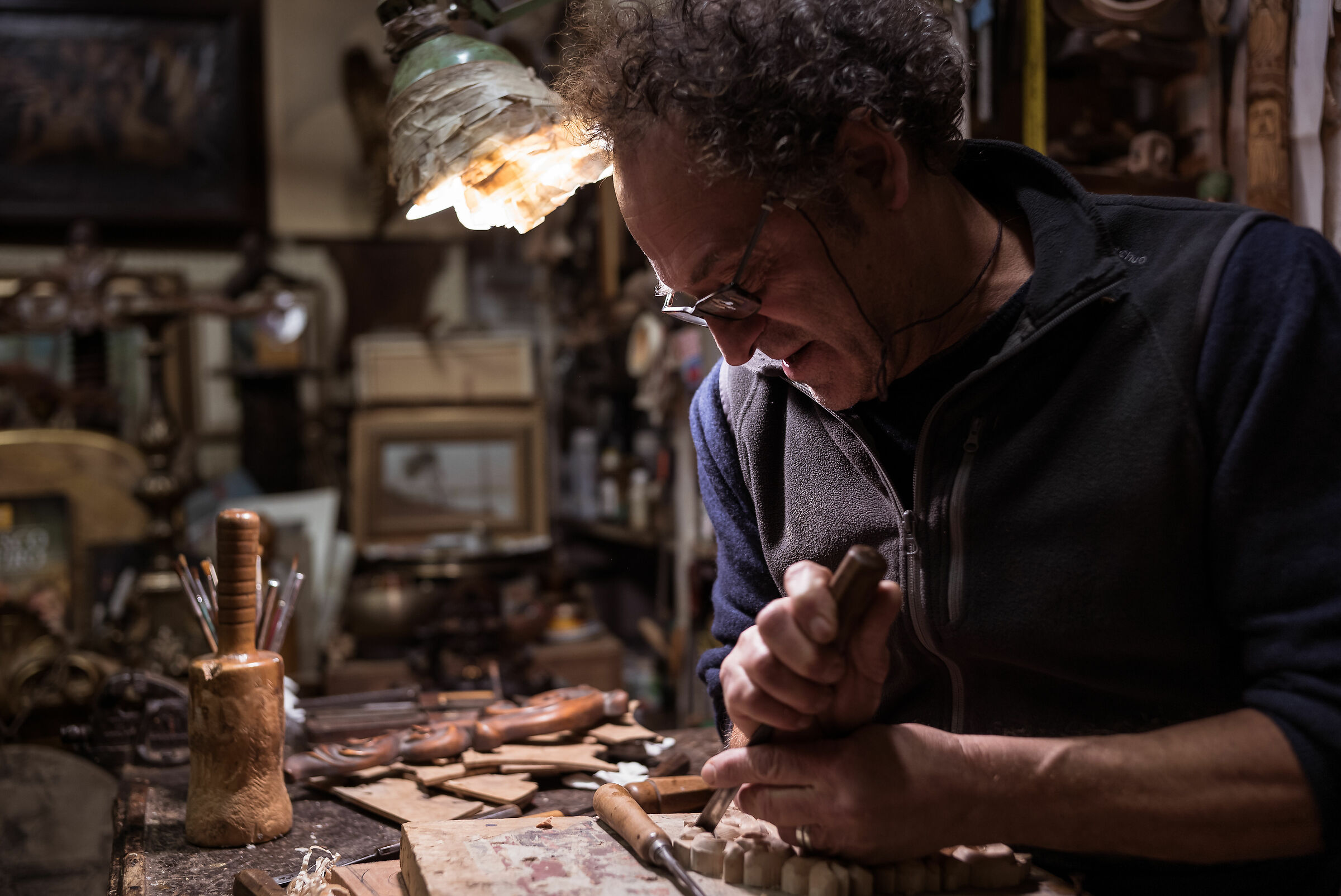 "In the light of an old lamp "