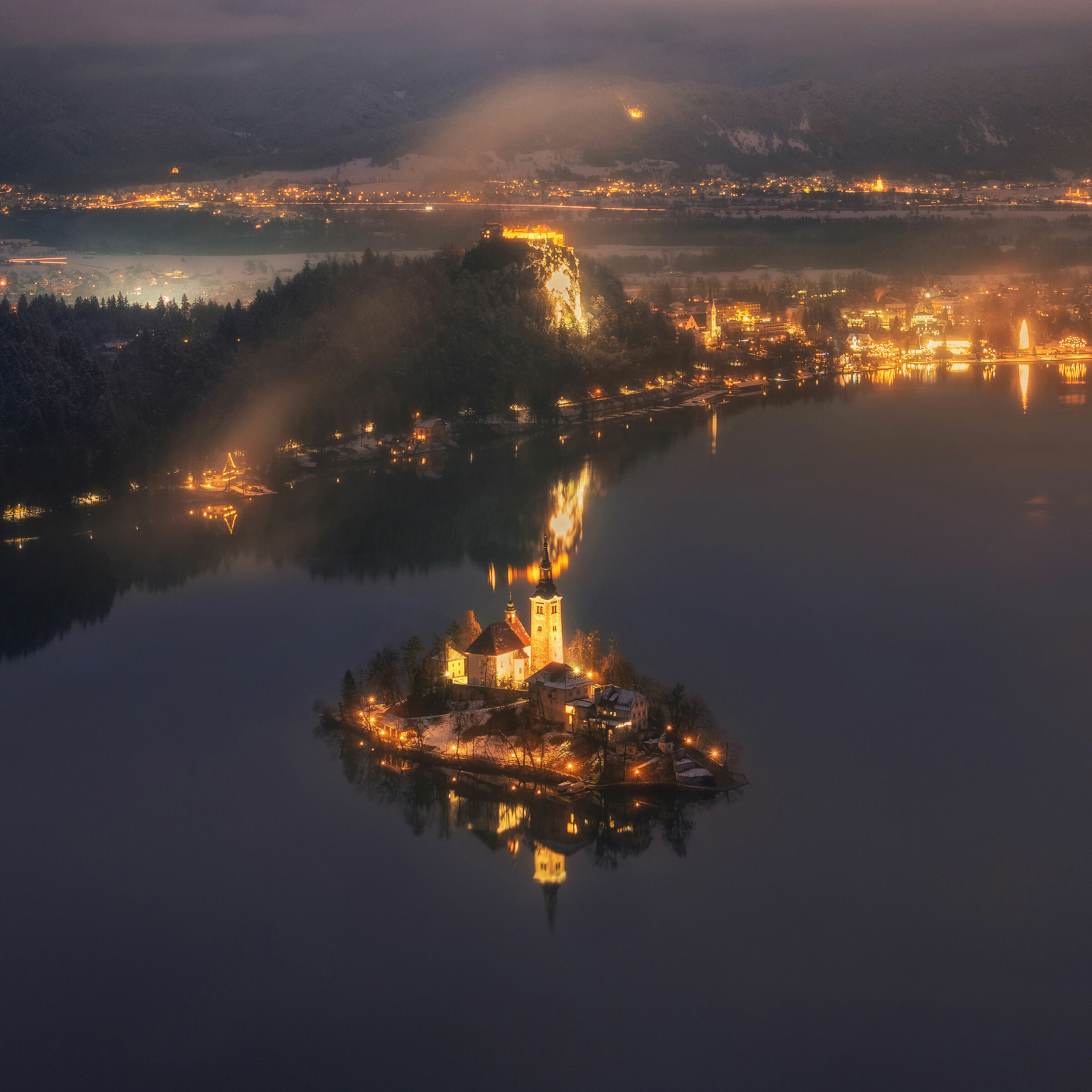 Natale a Lake Bled