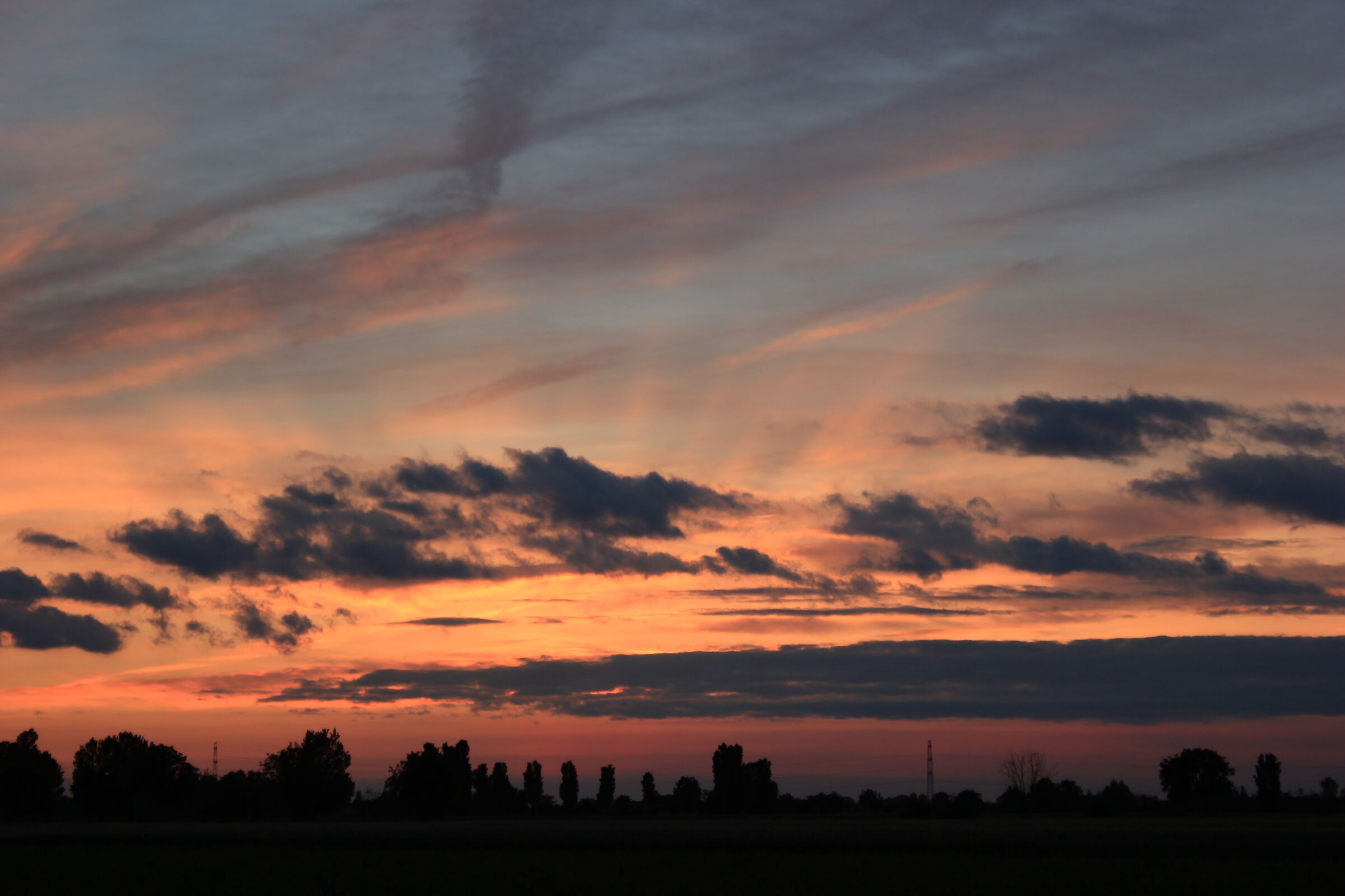 tramonto a Marcaria MN