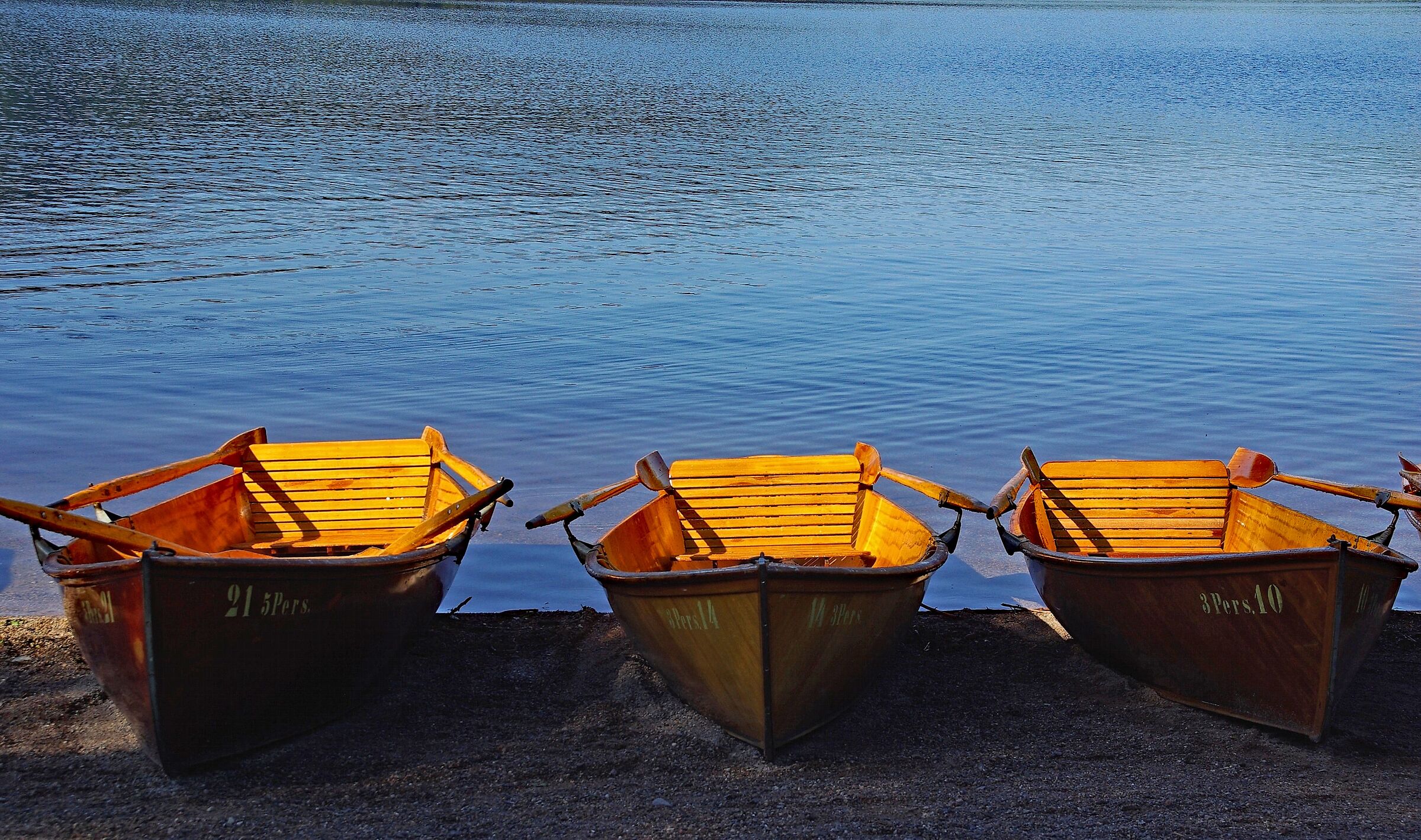 Boats on Lake Titisee (Germany)