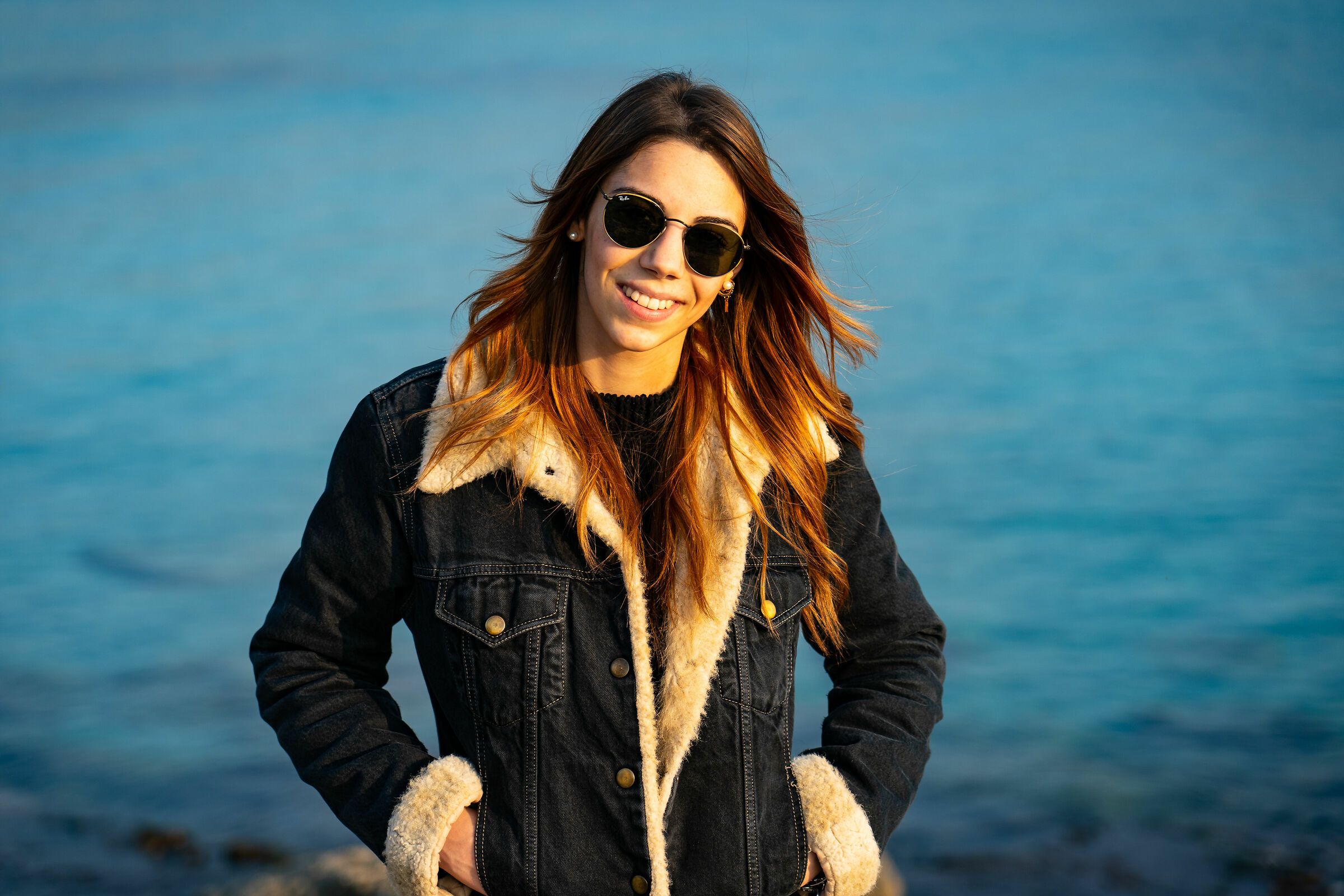 Roberta at the seaside