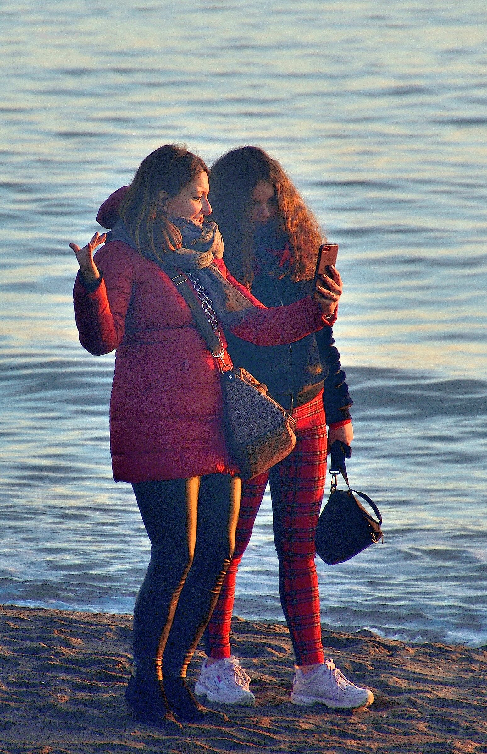 Selfies on the beach