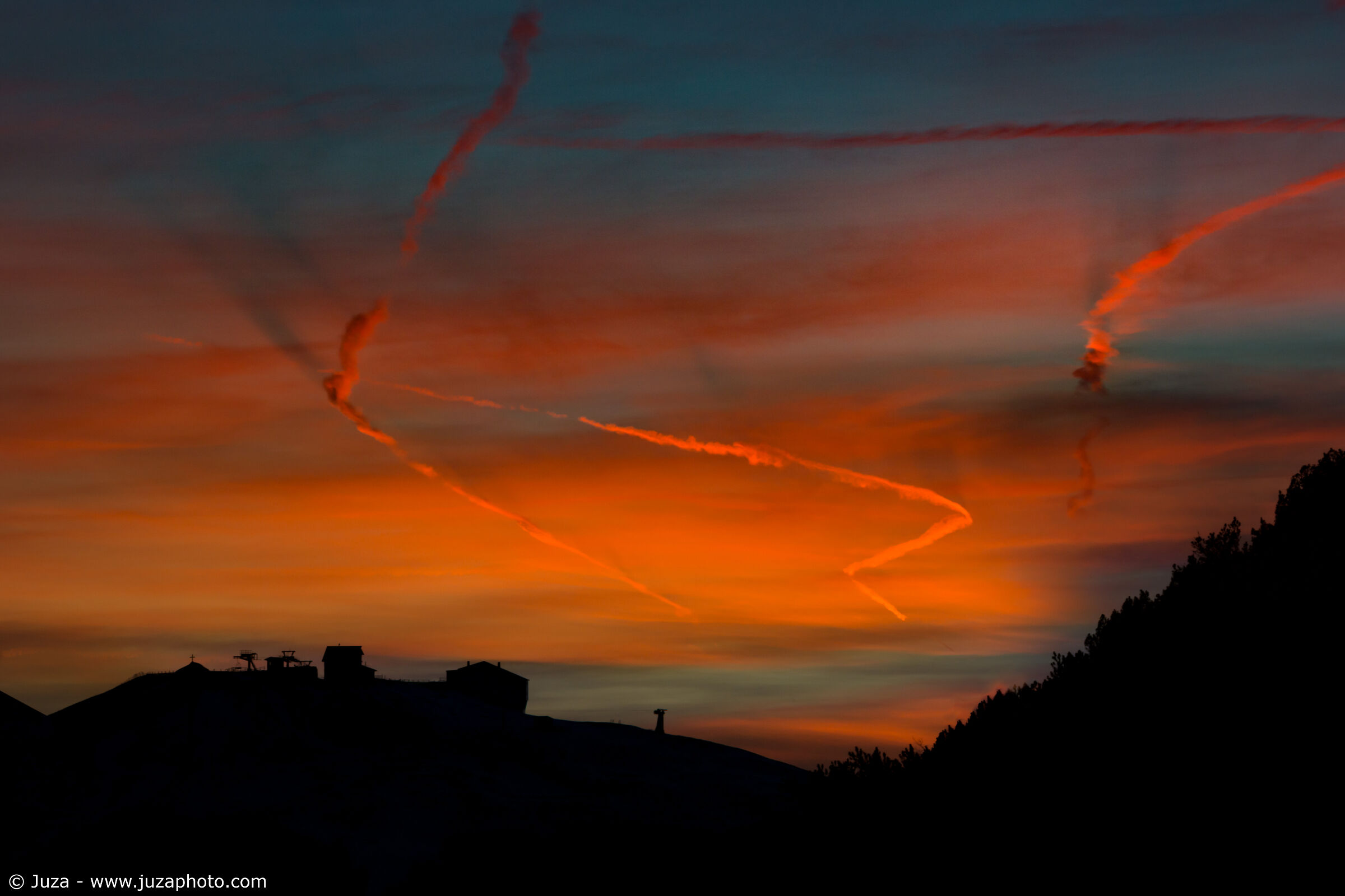 Tramonto sul Monte Bue, febbraio 2020