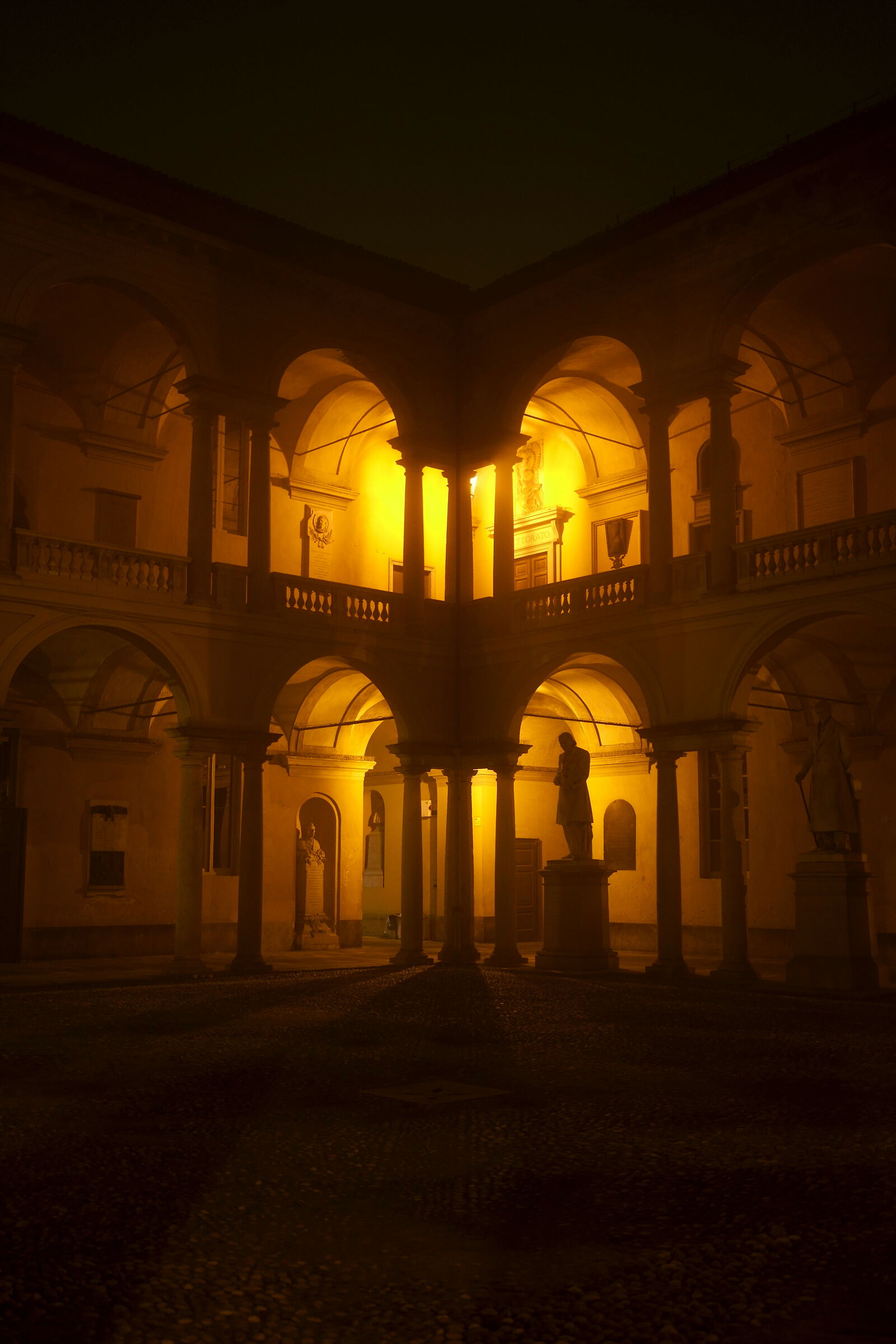 Courtyard of the Statues, University of Pavia 1