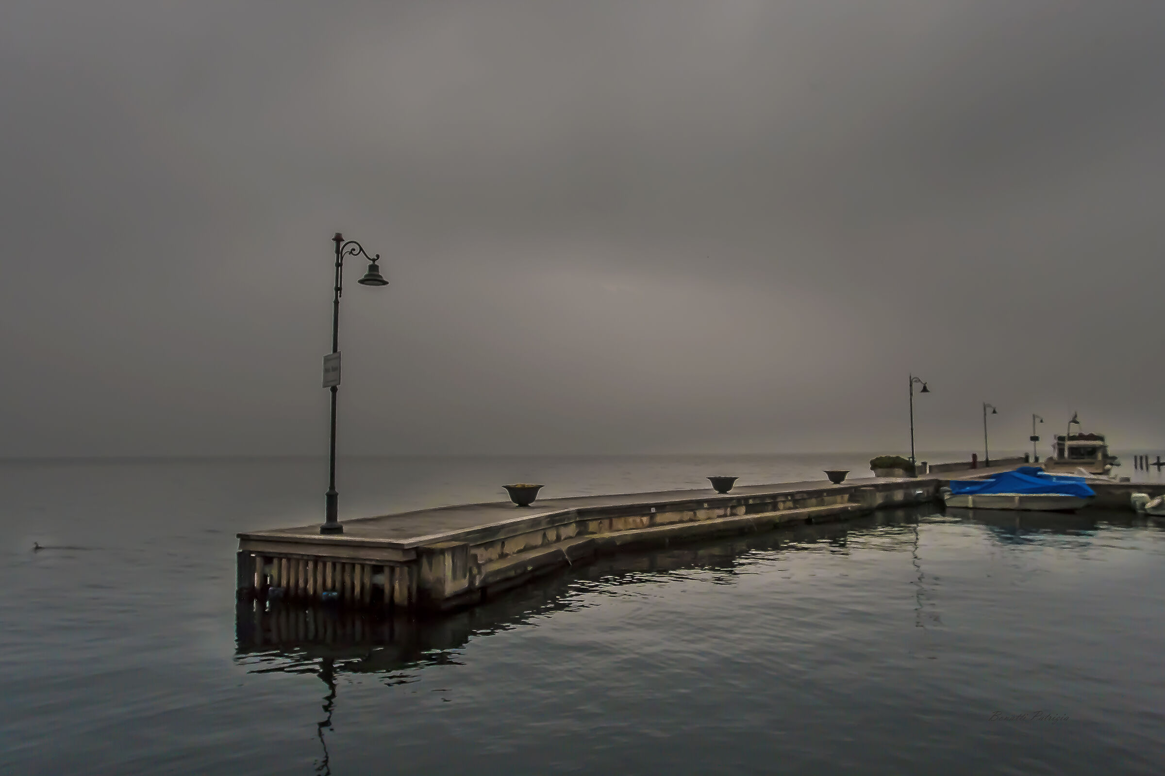 jetty in the fog