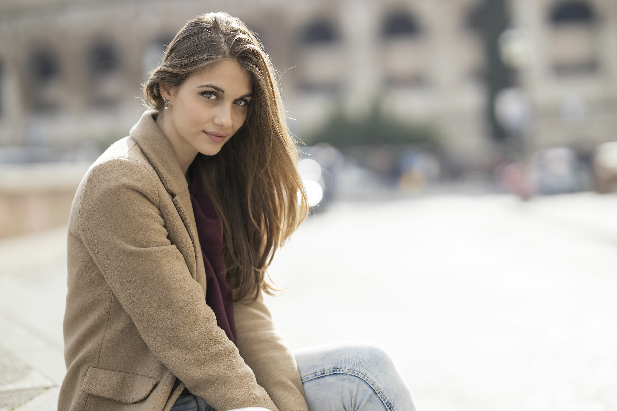 Simona at the Colosseum