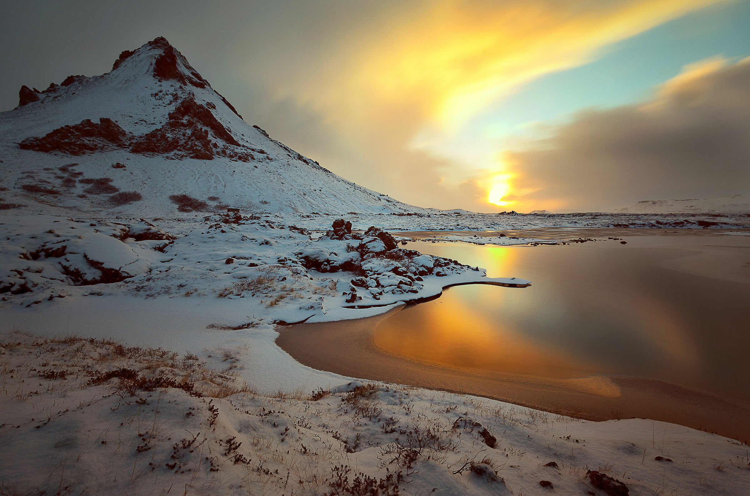 Tramonto di ghiaccio