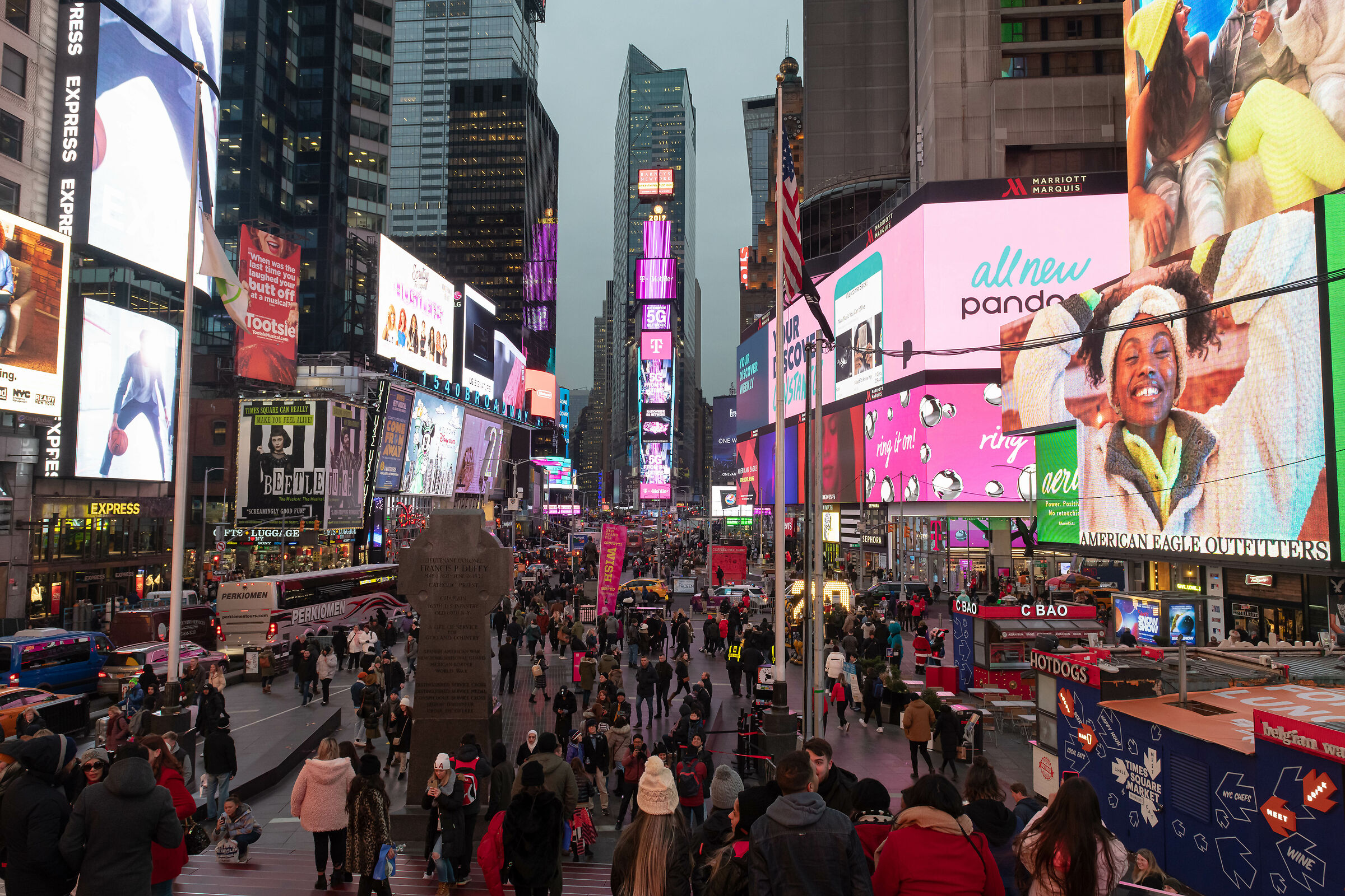 Time Square color explosion