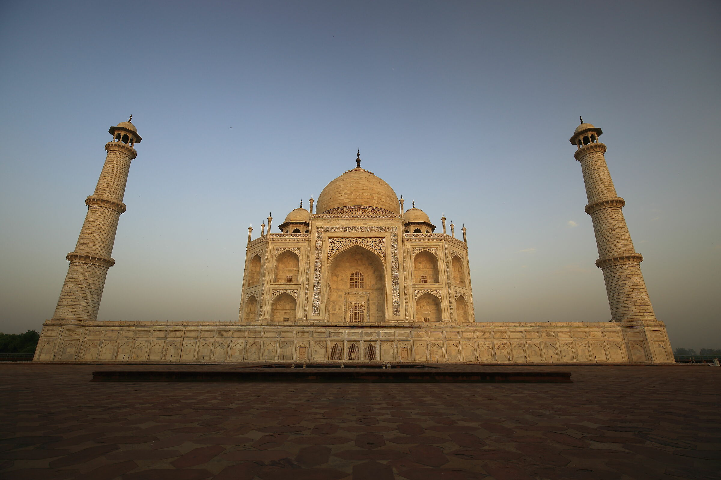 The Taj Mahal at dawn