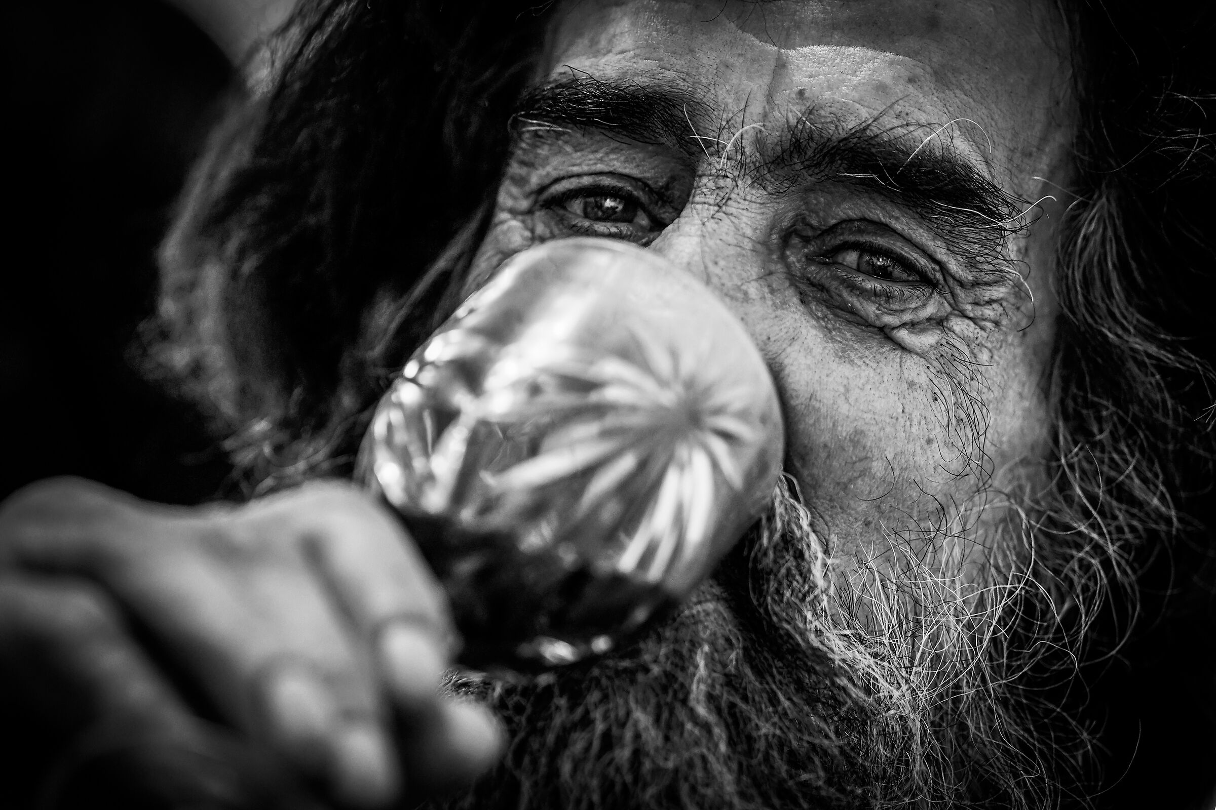 Uncle Lewis and wine