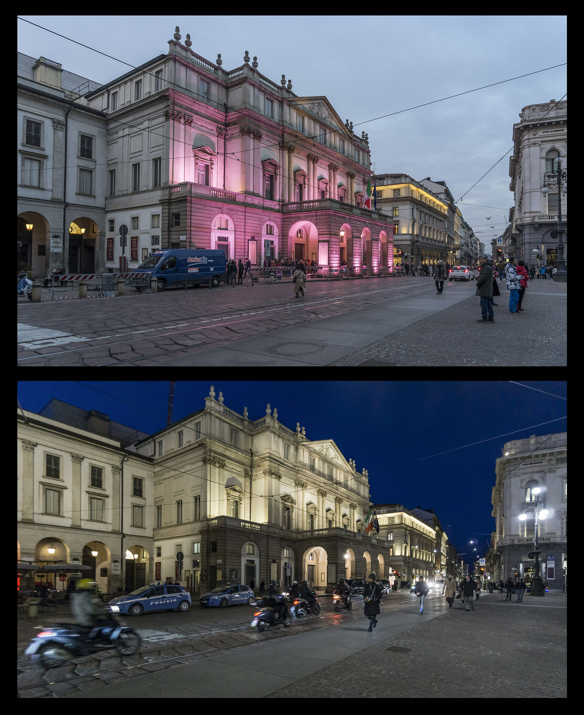 The Staircase with impromptu and ordinary lighting