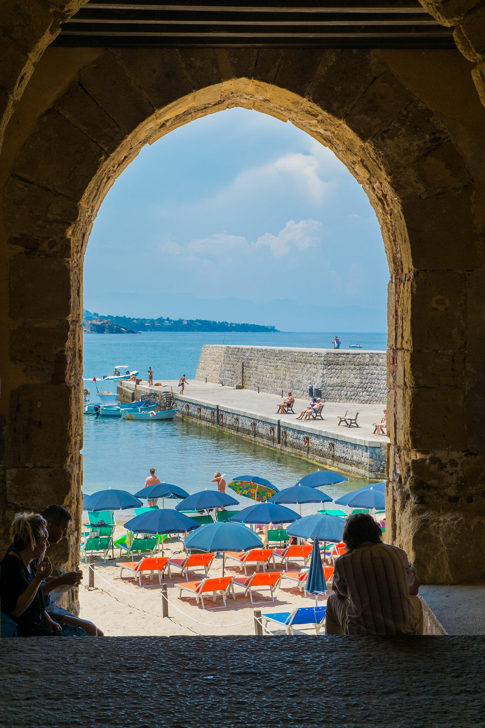 Towards the beach in Cefalù